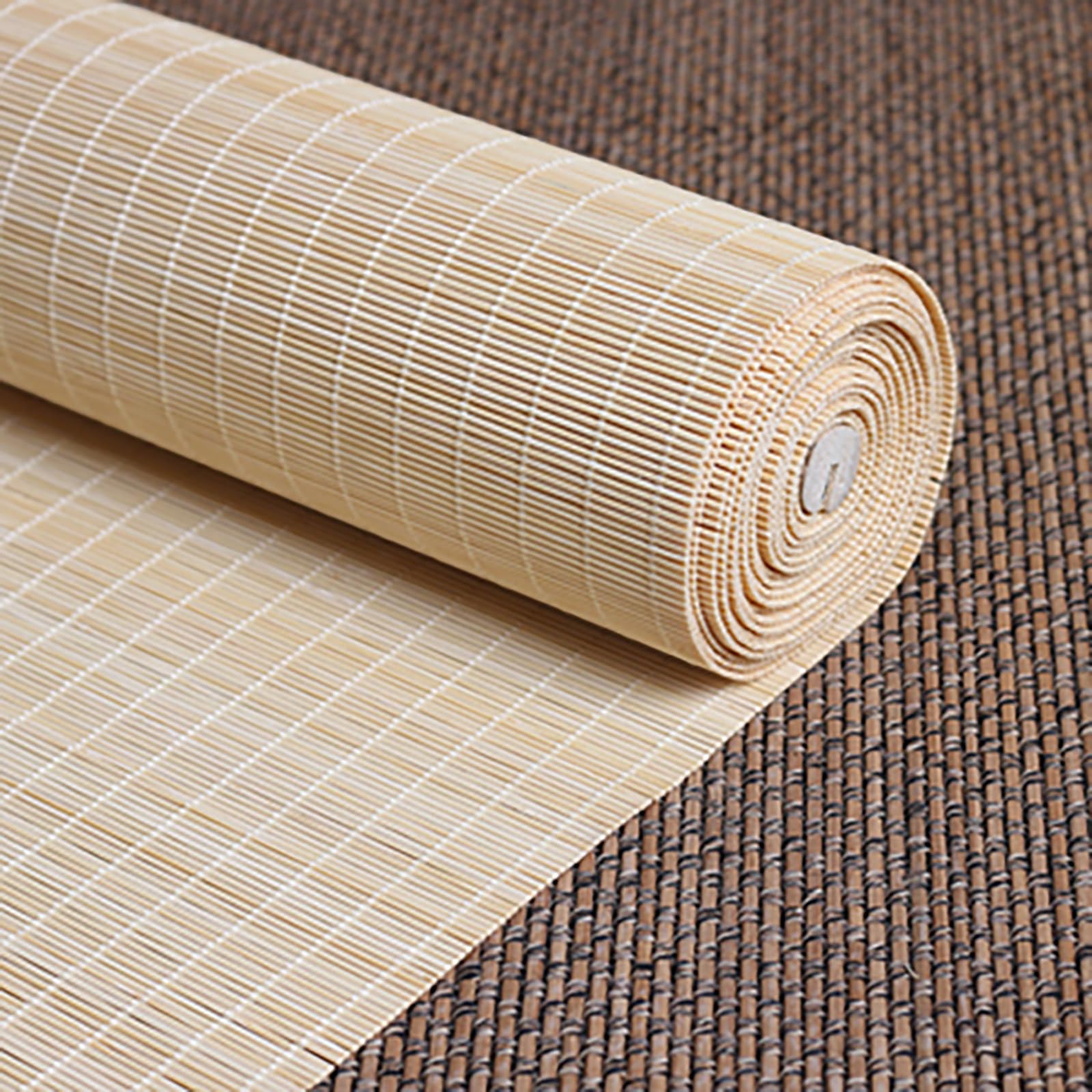 Tende personalizzate in bambù per finestre, tonalità in legno naturale, per esterni/interni, tende per sale da tè e studi, tonalità romane (115 x 180 cm)