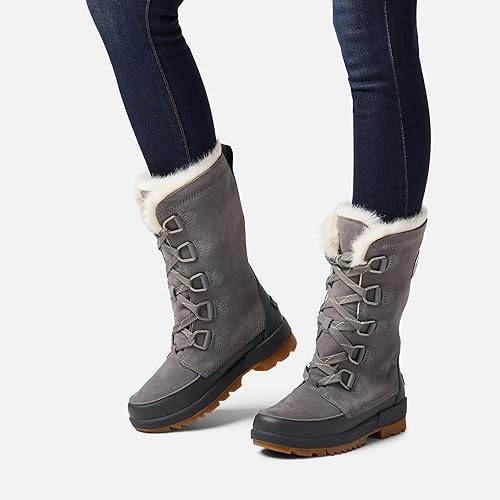 Miniatura 5 de Sorel - Botas invernales, impermeables y altas con aislamiento, cuello de piel sintética y de estilo Tivoli IV para mujer