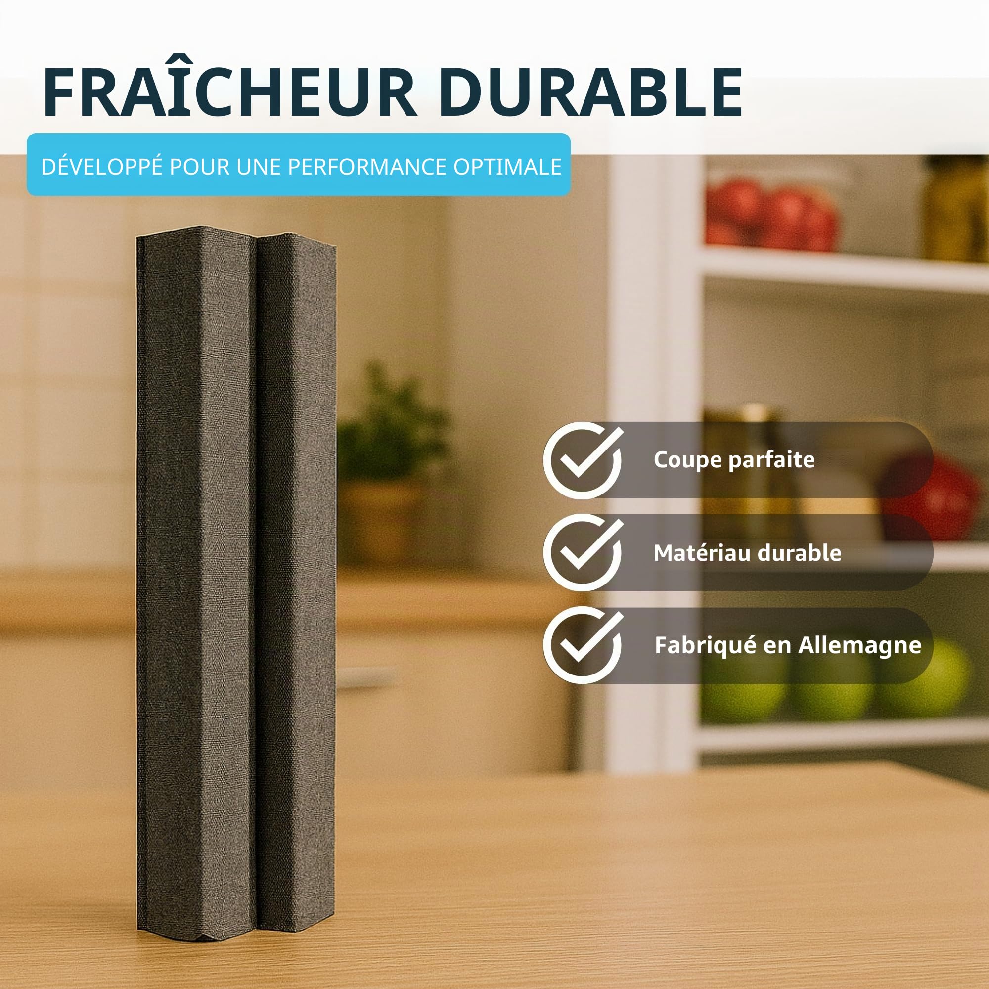 Lot de filtres compatibles avec les filtres Miele Active AirClean 7236280 / KKF-RF | Filtre à air pour réfrigérateur – Filtre à charbon actif Filtre anti-odeurs Air Clean