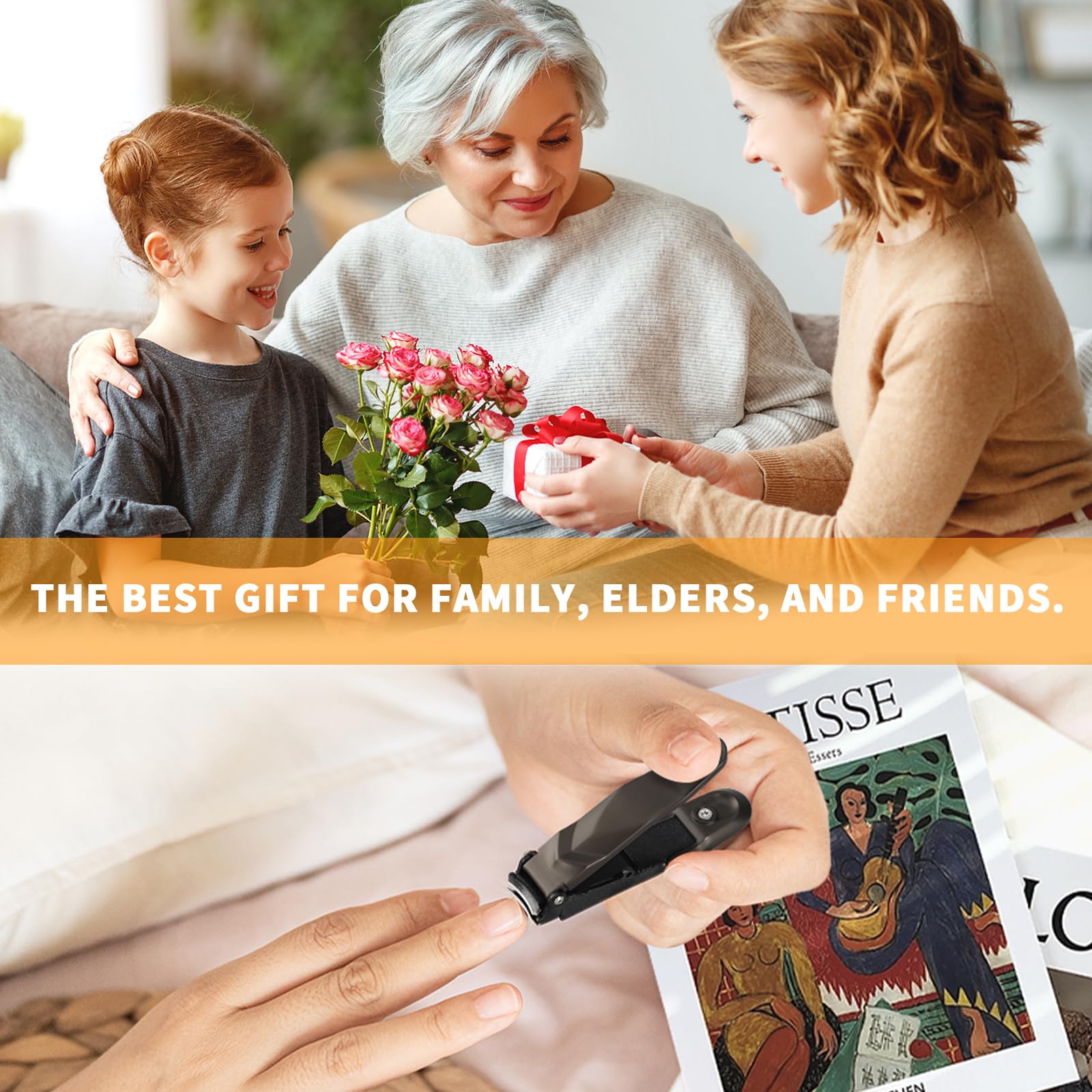 Nagelknipser mit Auffangbehälter, kein Spritzen, ultra-scharfer Fingernagel- und Zehennagelknipser, Nagelschneider mit Feile, mit Nano-Nagelfeile, mit exquisiter Aufbewahrungsbox, Weihnachtsgeschenke