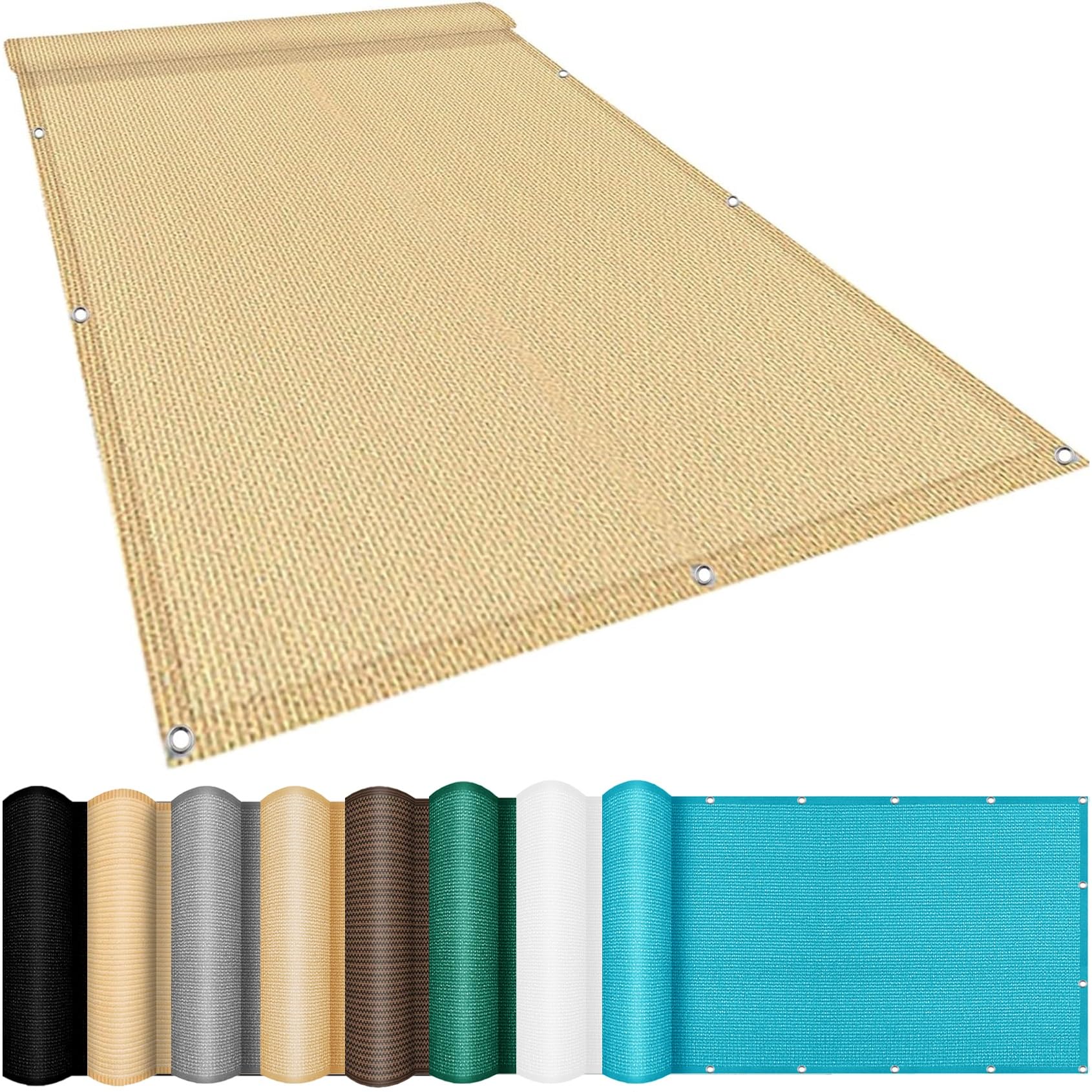 Voile d'ombrage 5 x 9 m idéal pour ombrager une grande terrasse de jardin