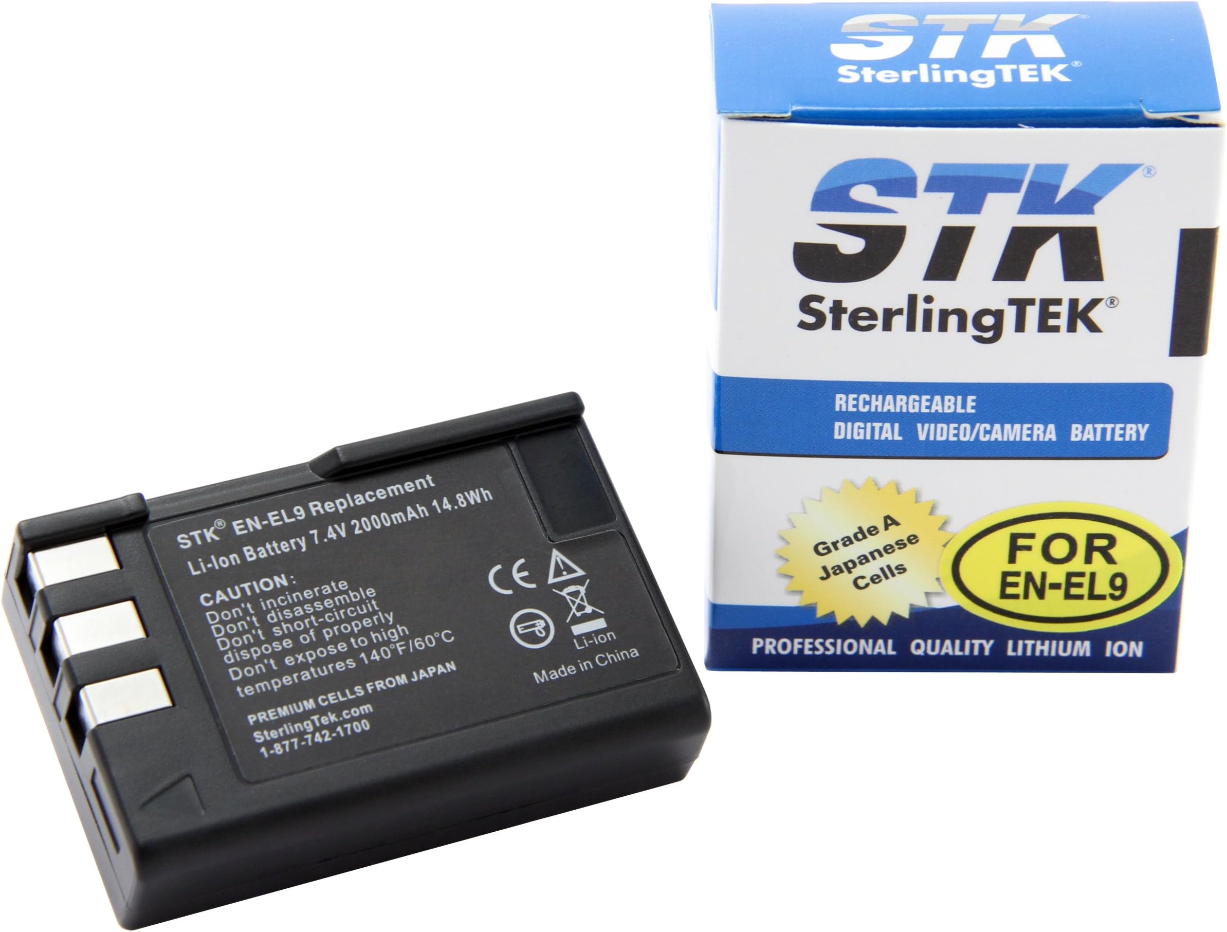STK EN-EL9 EN-EL9a Battery Replacement for Nikon D3000, D5000, D40, D60, D40X