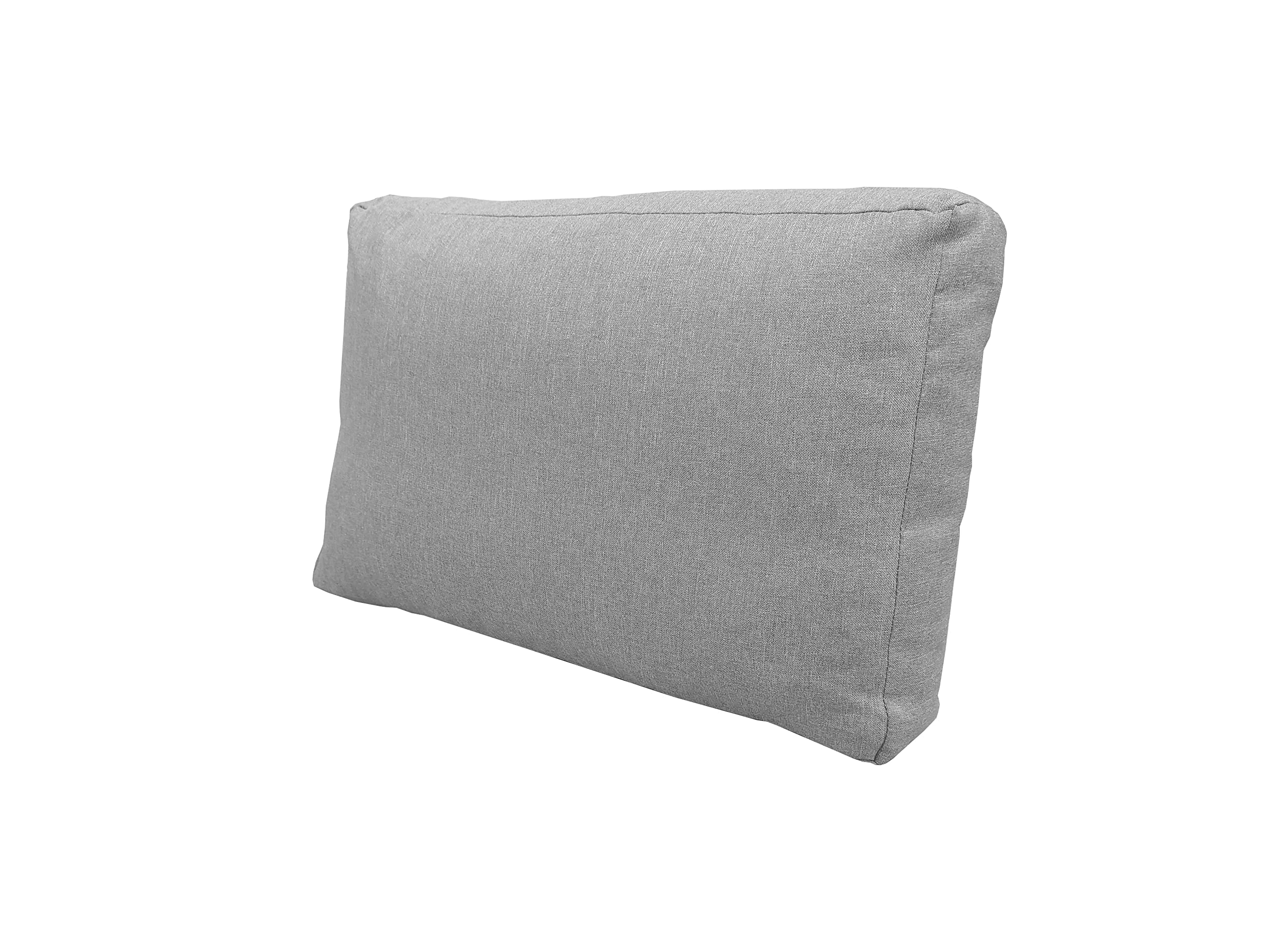 chilly pilley® Palettenkissen Set oder Einzeln mit abnehmbaren Bezügen – Weiche Sitz- und Rückenkissen für Europaletten, Viele Farben & Größen – Komfortable Auflagen (Rückenlehne 120x40x12 Silber)