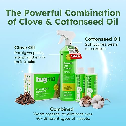 Miniatura 3 de BugMD Spray para matar hormigas y insectos, mata cucarachas y cucarachas en interiores, aerosol de arañas y pulgas para el hogar, defensa de moscas
