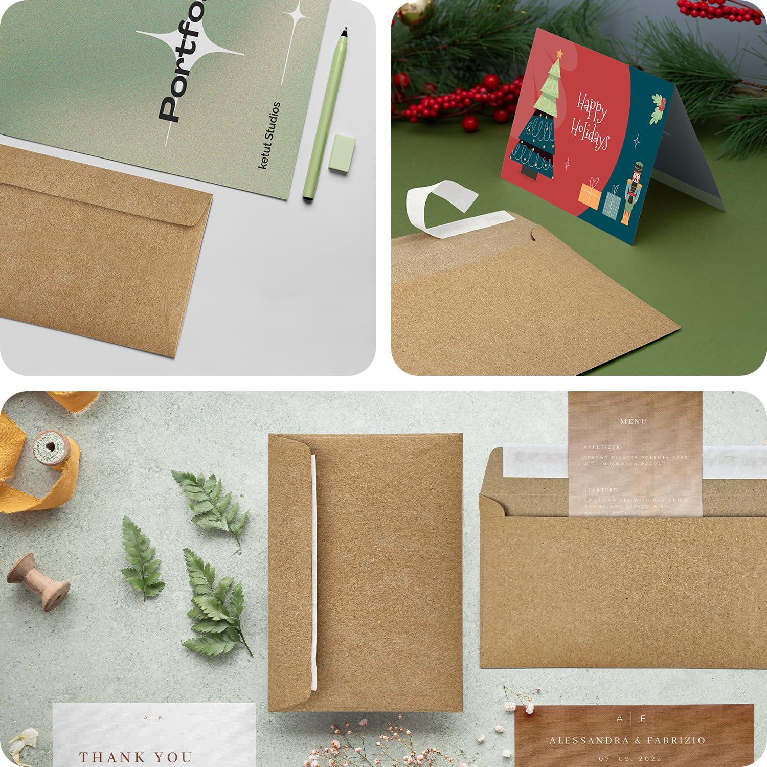 Netuno 500 kopert z papieru typu kraft, naturalno-brązowe, DIN C5, 162 x 229 mm, 120 g, EKO Kraft, eleganckie koperty z recyklingu, koperty z recyklingu, koperty naturalne, koperty na listy, brązowe,