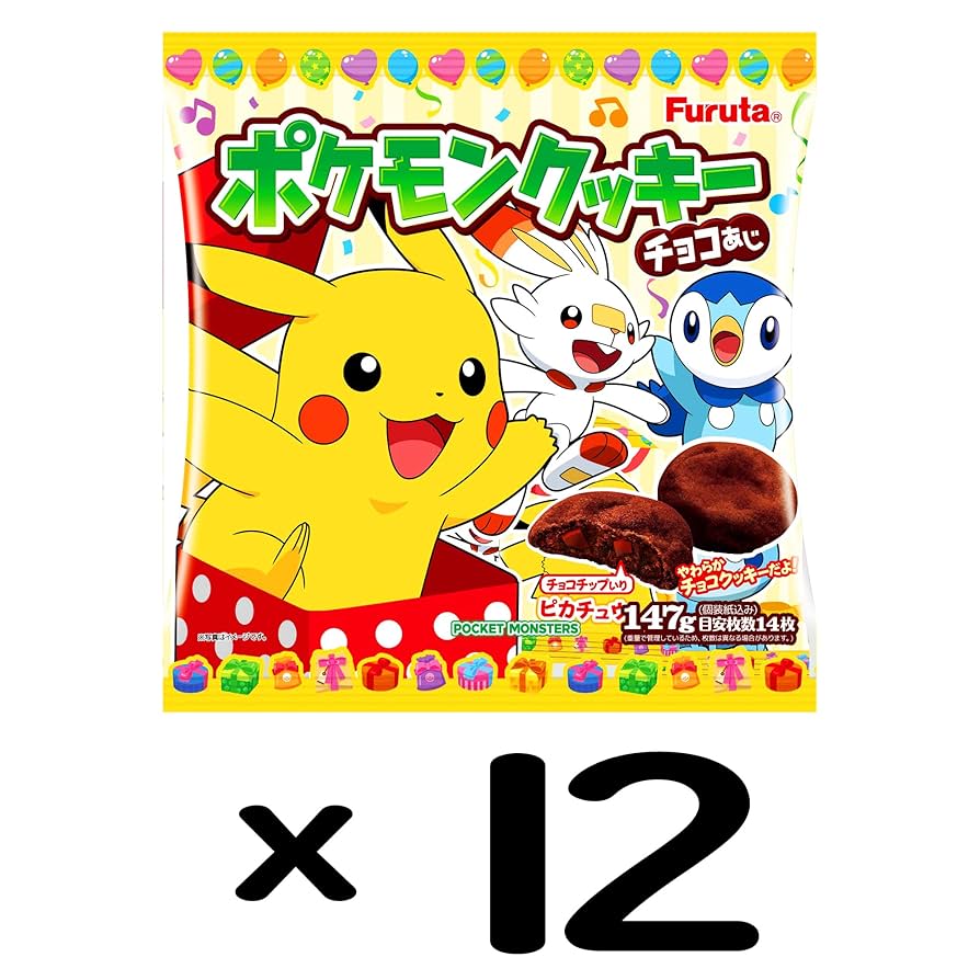 Amazon.co.jp: フルタ製菓 ポケットモンスタークッキー 147g ×12