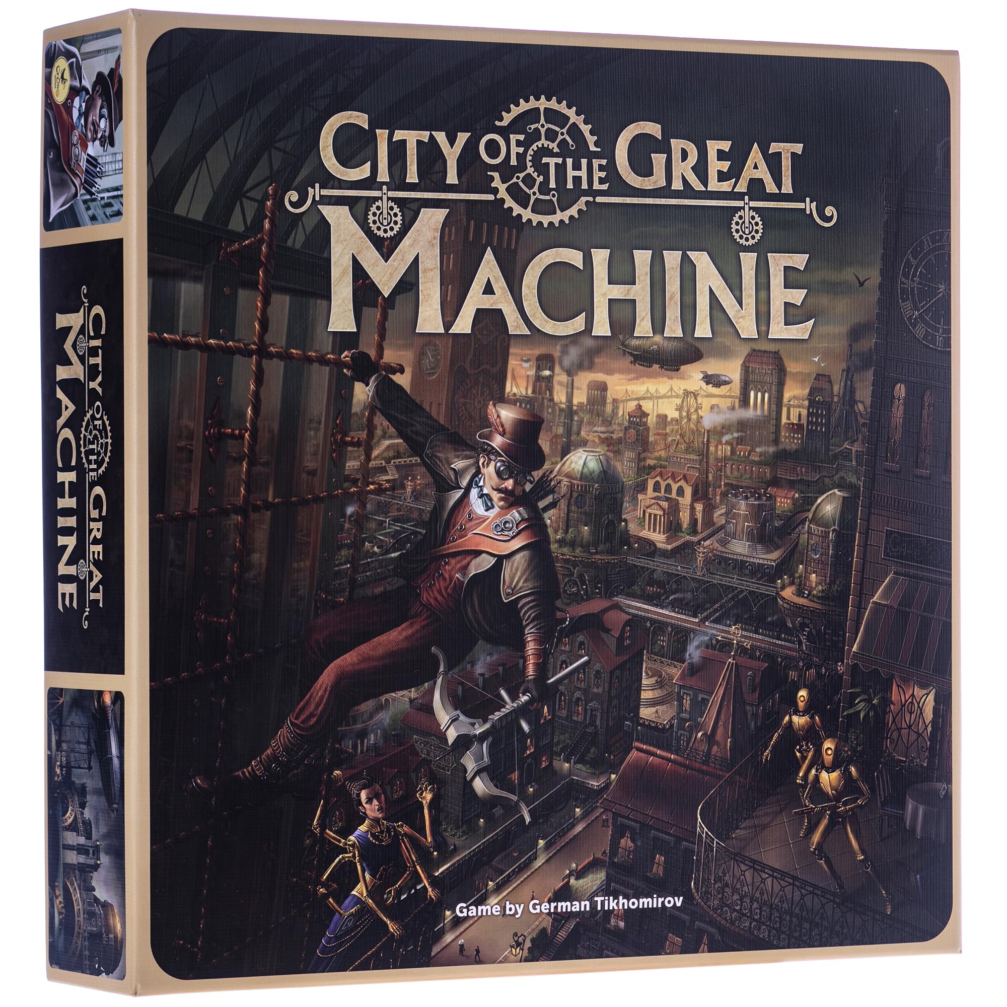 CrowD Games | City of The Great Machine Board Game | 1-4 Players | Ages 14 and up | Steampunk | One-vs-Many | Hidden Movement | Cooperative Board Games | Strategy Board Games | Playtime 45-90 min