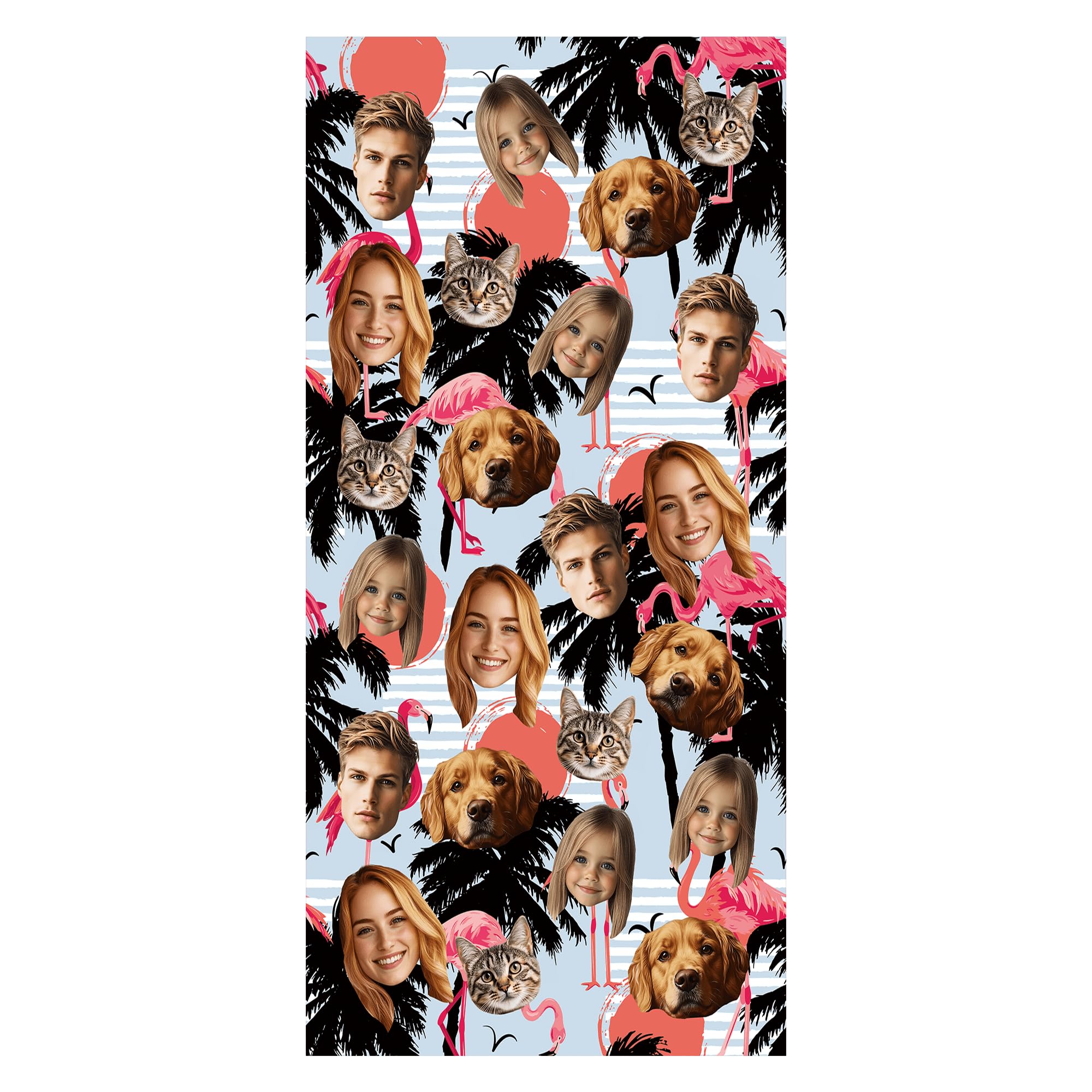 Ships Two Days Custom Beach Towels Beach Towel Women with Face Funny Dog Bath Towels for Adults Photo