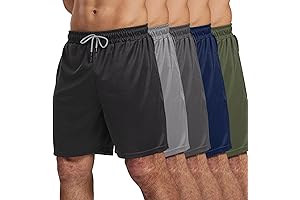 5 Pack Men's Gym Shorts: Essential Workout Companion