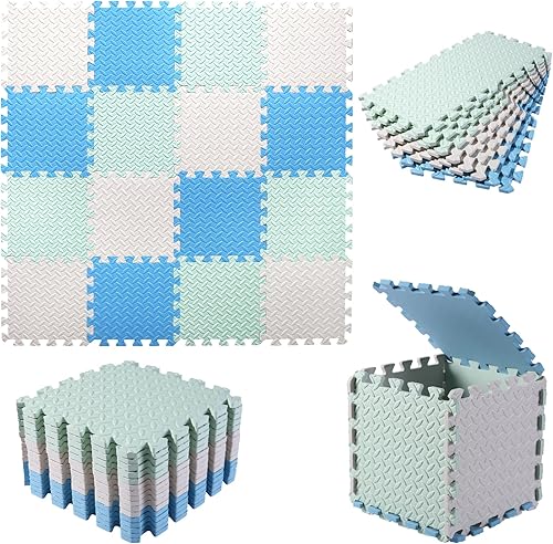 Tapete de juego de espuma para bebé, tapete de juego suave y no tóxico, tapete de piso entrelazado, tapete de espuma de color sólido, tapete de