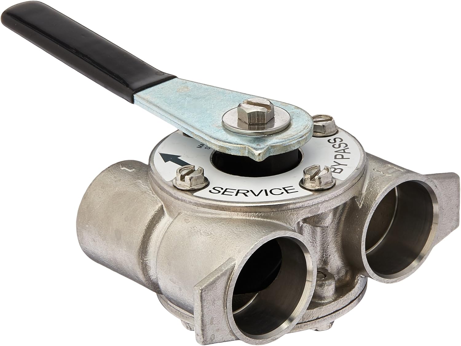 3/4" Stainless Steel Bypass Valve for Fleck 5600, 2510, 9100, 9000
