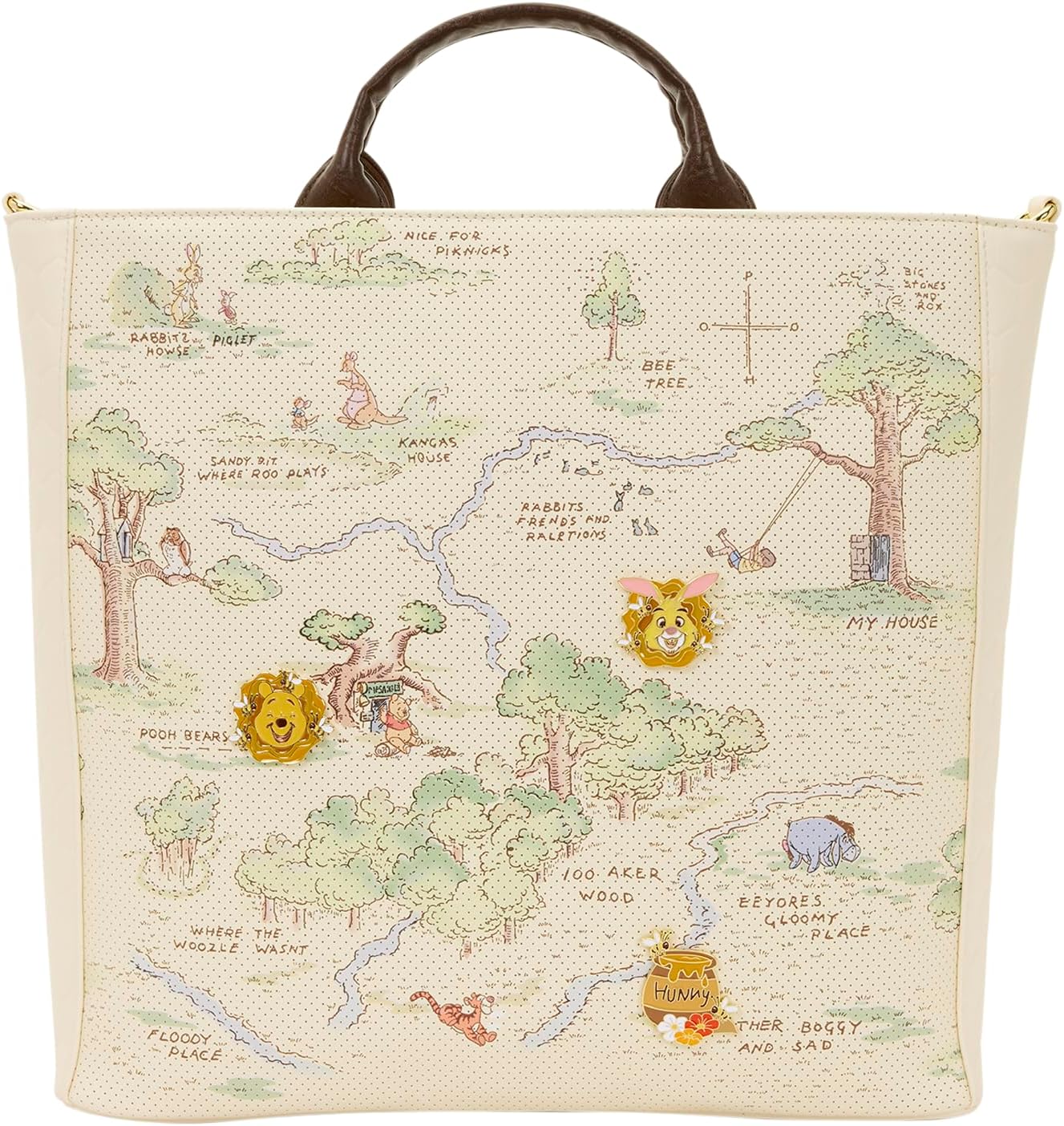 Loungefly Disney Winnie the Pooh Hundred Acre Wood Tote Bag