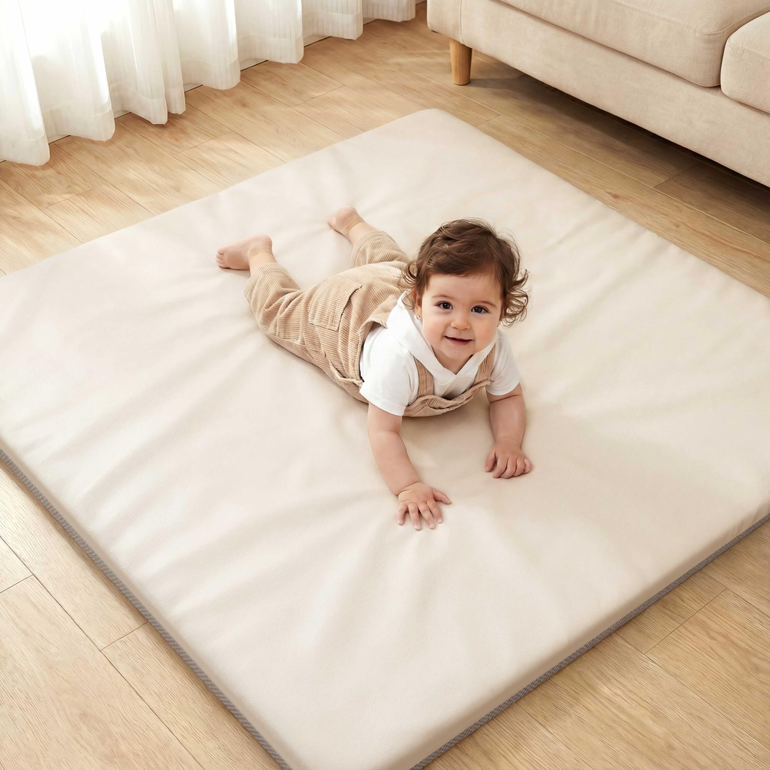 Amazon.com : Joypony Baby Play Mat for Floor 47x47, 1.5” Thick