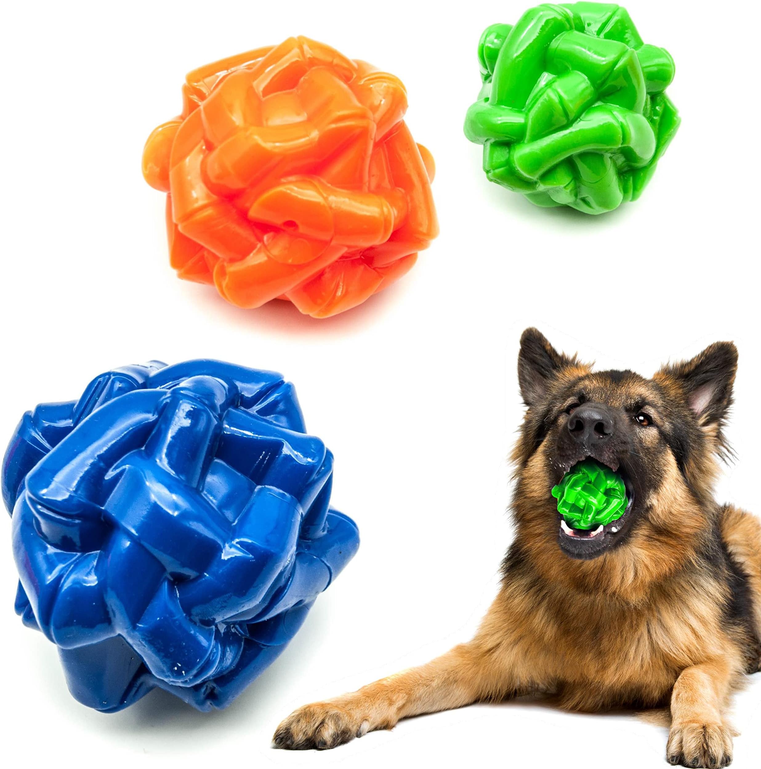 Rosewood Rubber, Tough Chew Resistant, Lattice Football Dog Toy