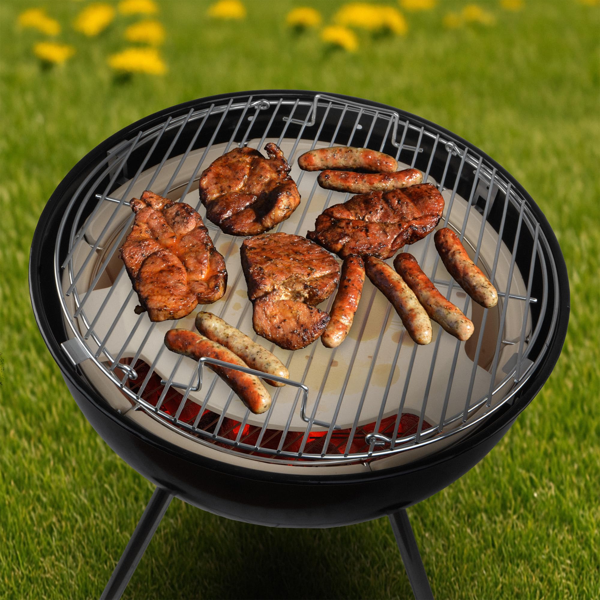BBQ-Toro Uniwersalny elastyczny system gotowania do grilla kulowego Ø 57 cm z akcesoriami do wędzenia i kamieniem do pizzy