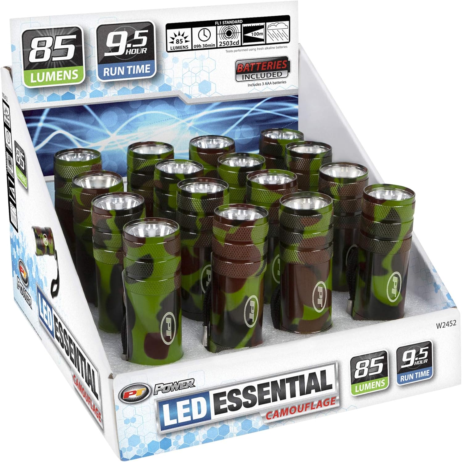 Performance Tool W2452 Flashlight Essential 85lm Camo (Sold as 1 Flashlight)