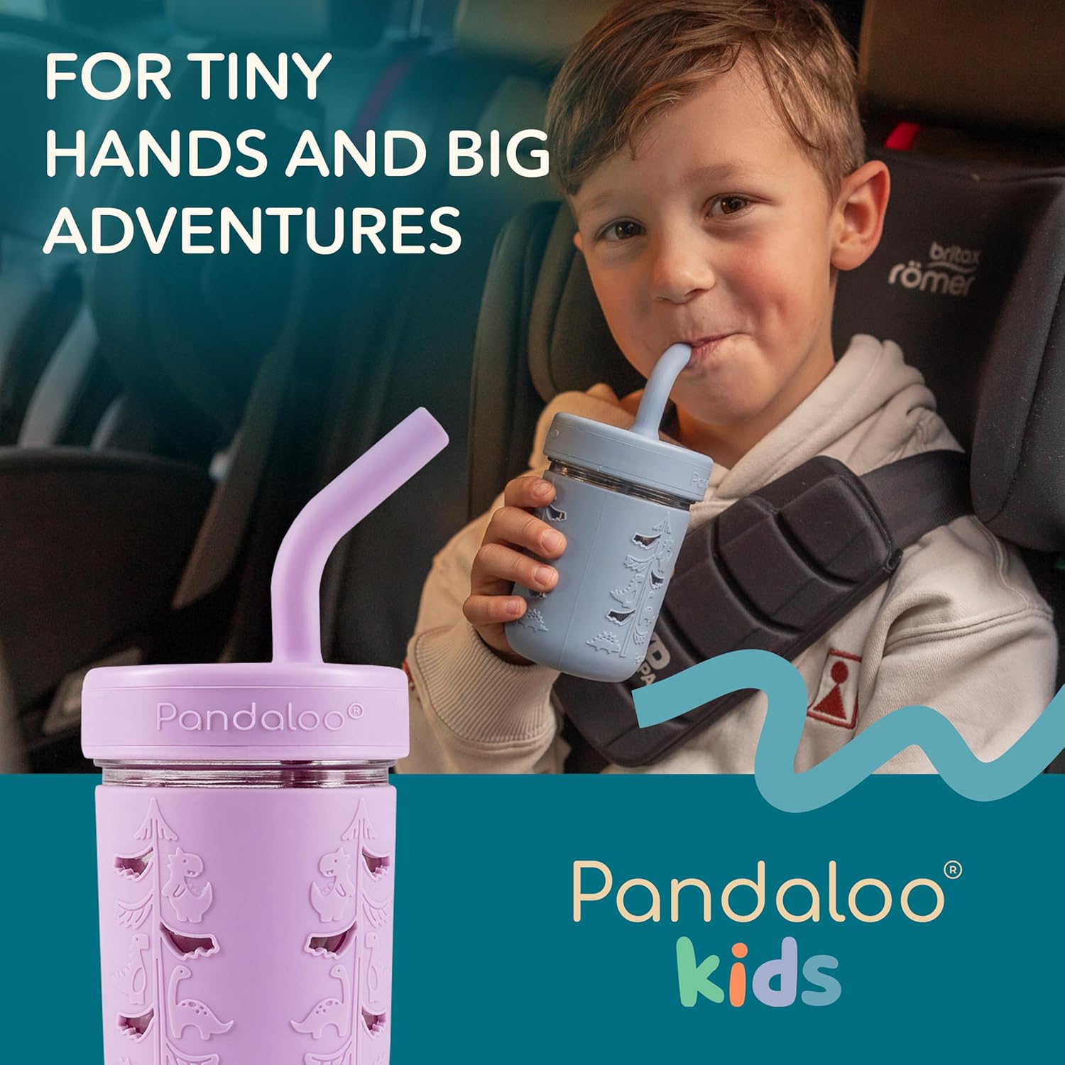 Mason Jar Toddler Cup | 8 oz Glass Cups with Silicone Sleeve & Lids | Spill-Resistant Smoothie & Snack Cups for Kids | BPA-Free | Stainless Steel Inner Straw - Image 9