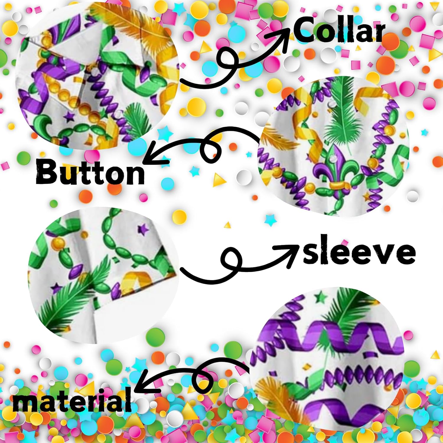 LMYOVE Hawaiian Shirts for Men Summer Casual Floral Printed Aloha Shirt Short Sleeve Button Down Shirt Beach Top - Image 4