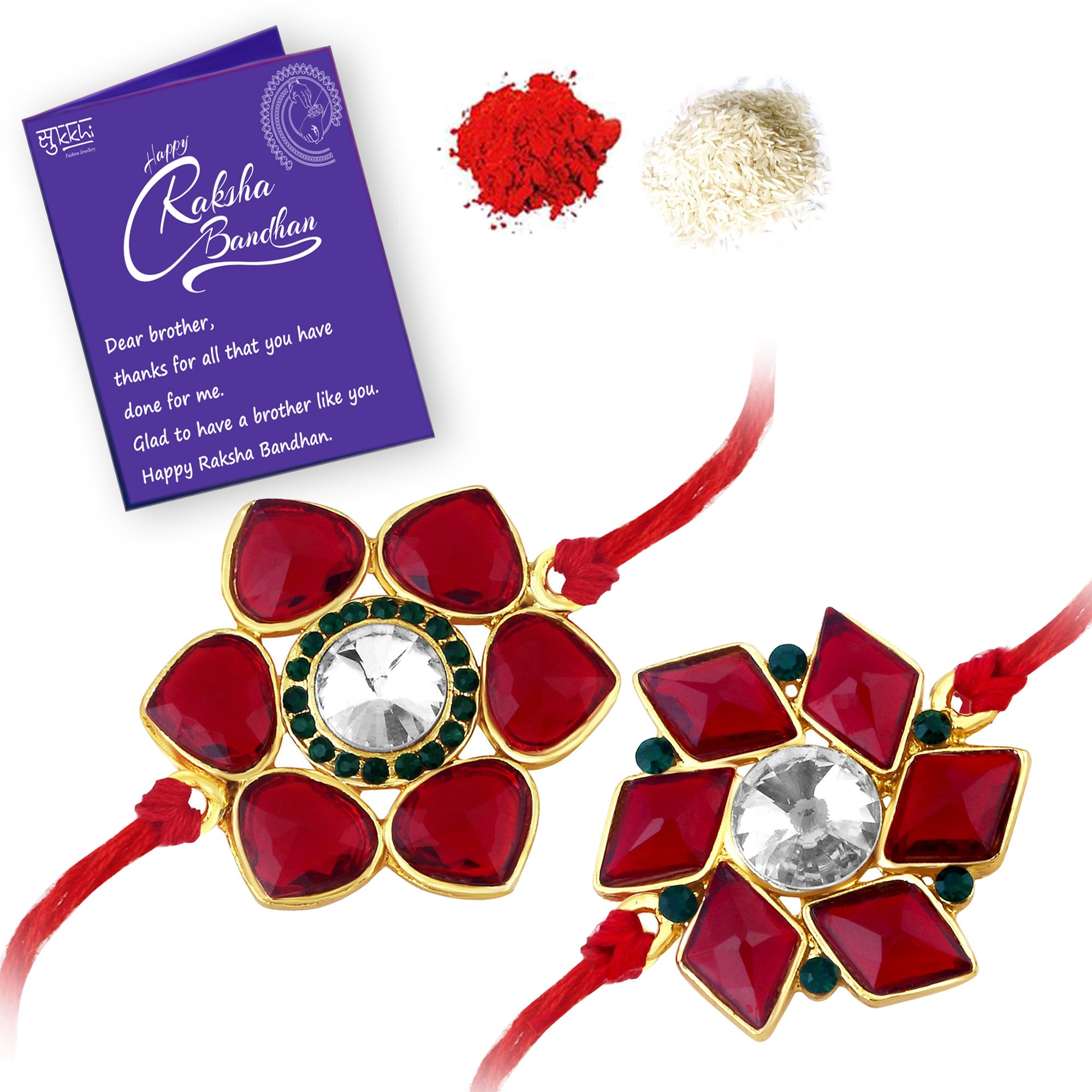 See full amazon price history chart for Sukkhi Rakhi Sophisticated Kundan Rakhi Combo & Designer Gold Plated Premium Rakhi for Brother, Roli Chawal & Greeting Card|Rakhi for Bhaiya|Rakhi for MEN|Kundan Rakhi|Rakhi Combo-Set of 2 |CB73447 Sukkhi Rakhi Sophisticated Kundan Rakhi Combo & Designer Gold Plated Premium Rakhi for Brother, Roli Chawal & Greeting Card|Rakhi for Bhaiya|Rakhi for MEN|Kundan Rakhi|Rakhi Combo-Set of 2 |CB73447 (B09416B3PK) Amazon Price History, Amazon Price Tracker