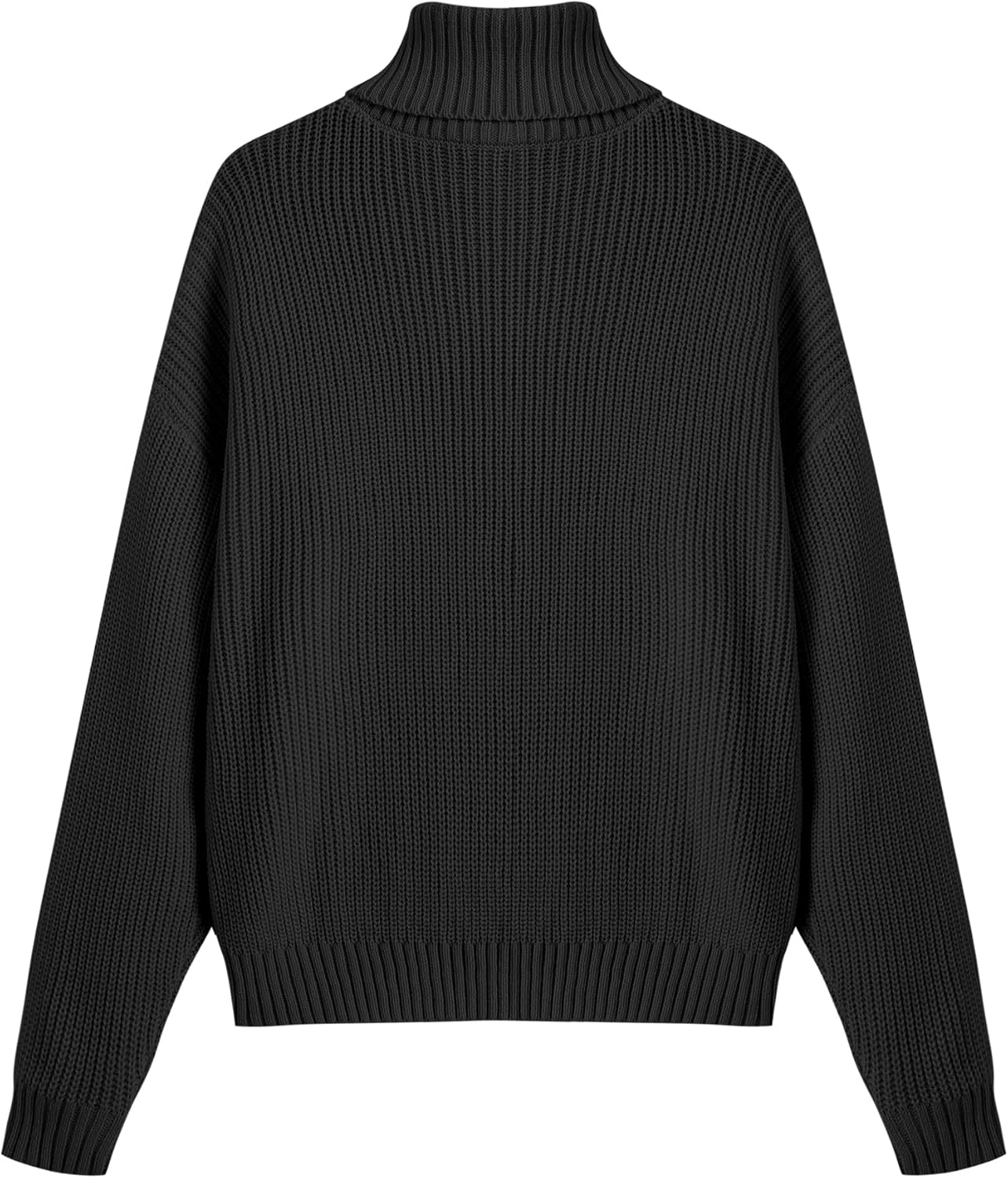 ZAFUL Women’s Batwing Long Sleeve Turtleneck Sweater Chunky Cable Knit Pullover Jumper Tops for Fall Winter 2025 - Image 4