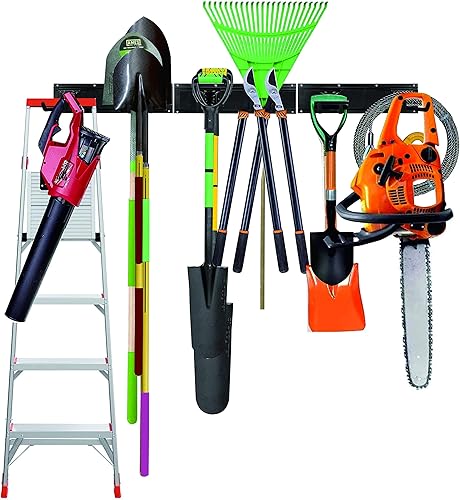 Miniatura 4 de Ganchos de garaje paquete de 2 ganchos de almacenamiento de garaje resistentes organizador de herramientas de acero para montaje en pared ganchos de