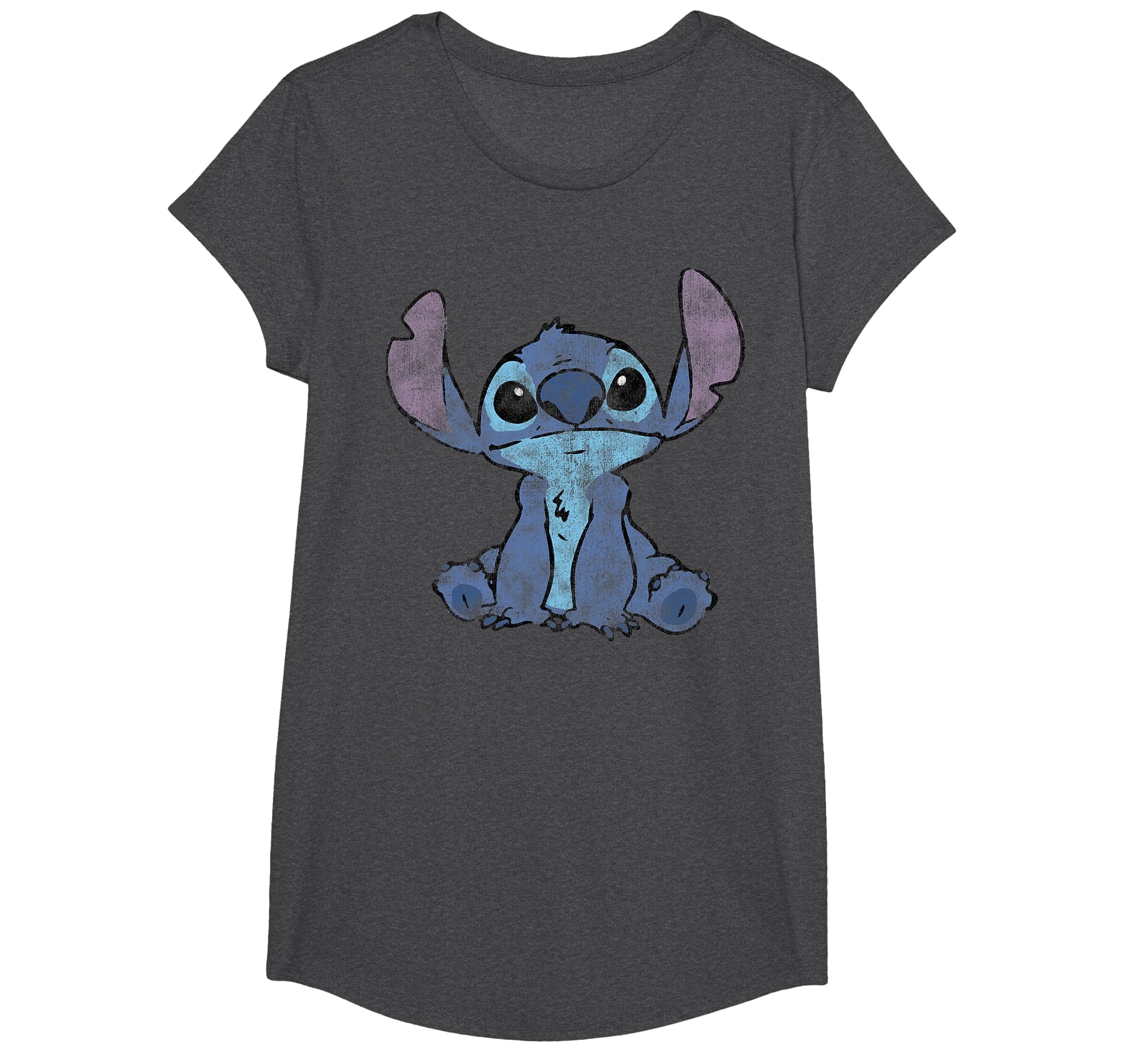 Disney Lilo &amp; Stitch Distressed Stitch Portrait T-Shirt