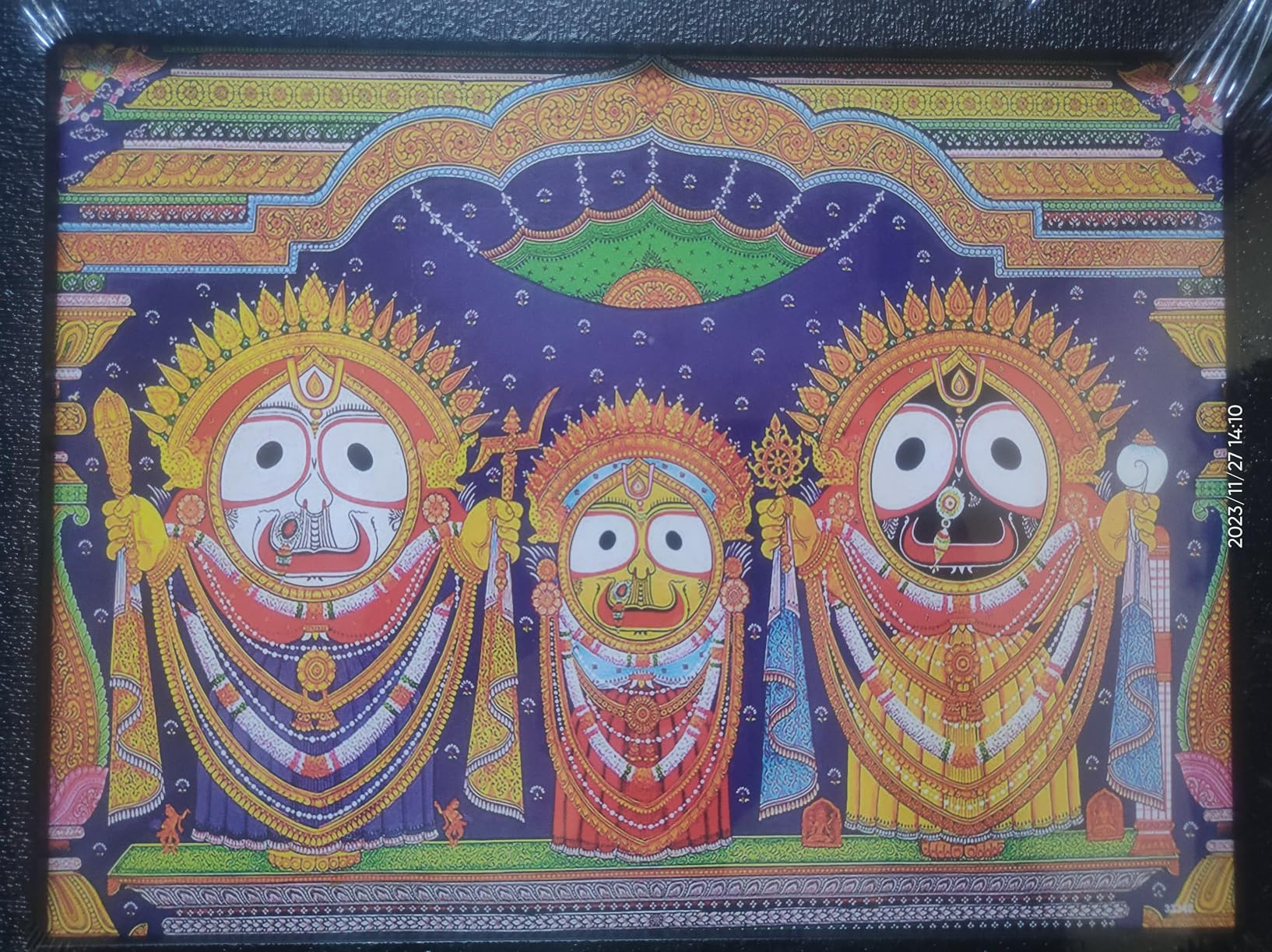 SAF paintings Lord Jagannath Black frame painting for Wall Decoration