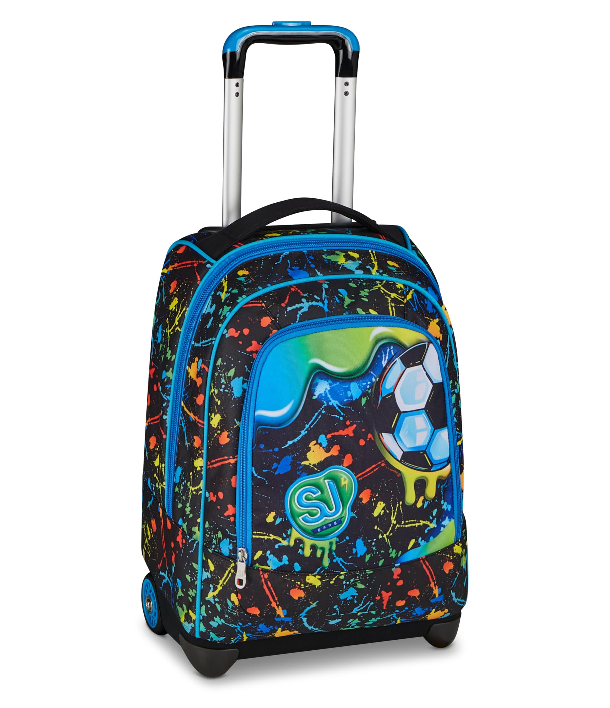 SJ GANG STYLE JAM GANG Big Trolley, 30 L, Doppio Scomparto, Spallacci a scomparsa, Doppio uso, Tasca frontale, Scuola elementare, Jet Black, Bambini, blu
