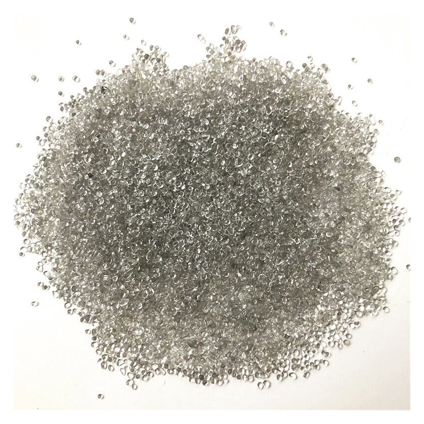 LAAALID Xn216 50 g 2-5mm Grava Blanca Grava Gravaze Piedra Roca Pulido Acuario espécimen Piedras y Cristales Natural