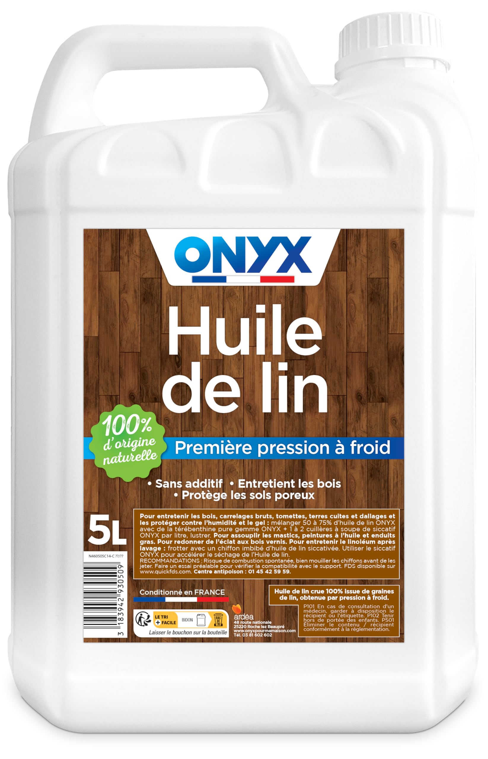 Olio Di Lino Ardea 5L – Protezione Legno E Superfici Porose, Antitarlo E Anti Umidità