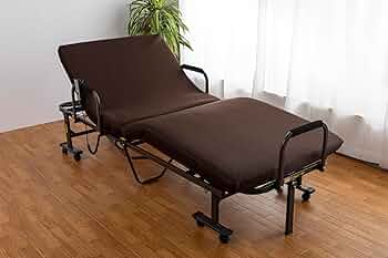 折りたたみ式ベッド グレー モリリン リラブルーム モリリン 簡単設置＆寝心地快適！ 折りたたみ式ベッド