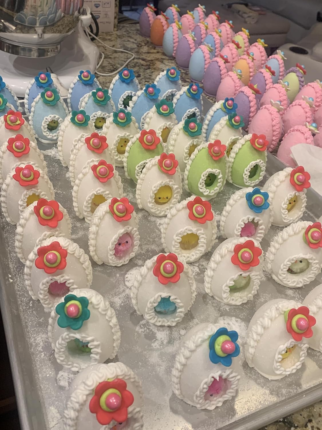 Easter Panoramic Sugar Egg (Pink)