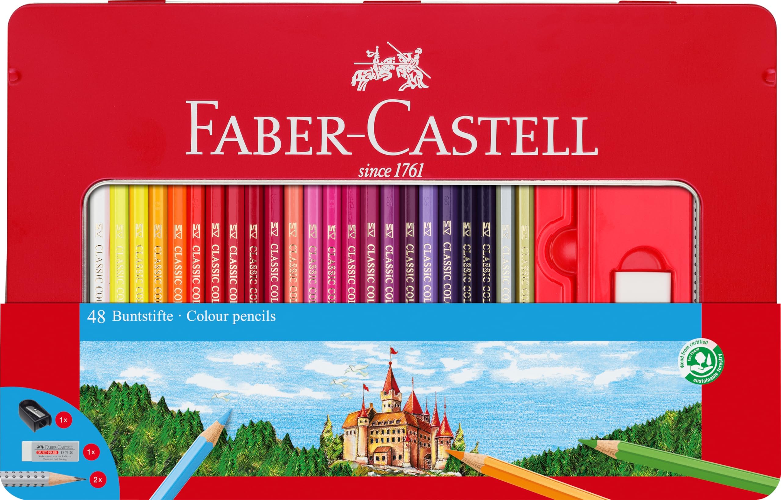 115888 Hexagonal Colour Pencil (Pack of 48)