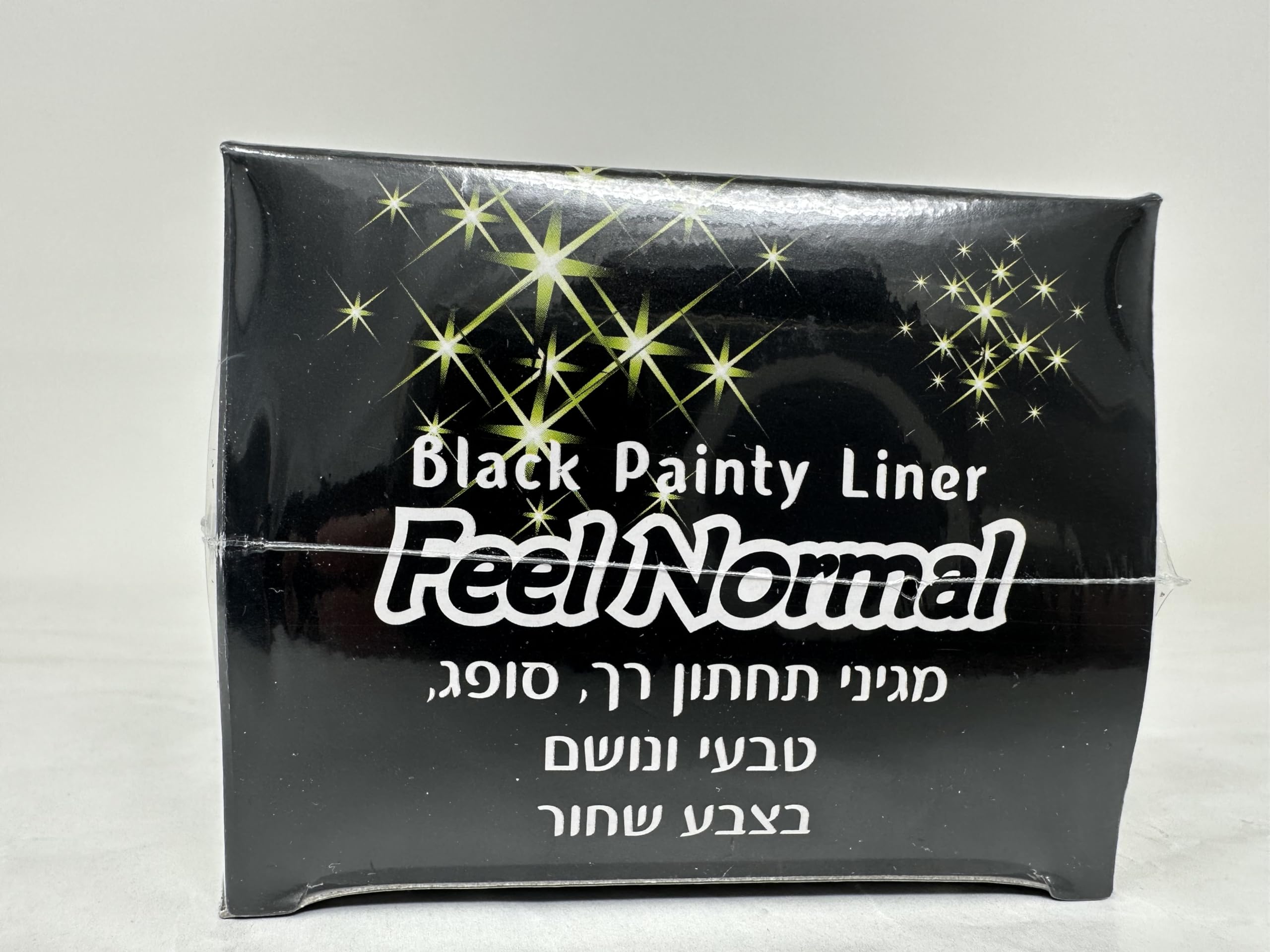 Feel Normal Disposable Black Panty Liners for Women 36 pcs with Protective Layer for Extra Protection Against Leaks