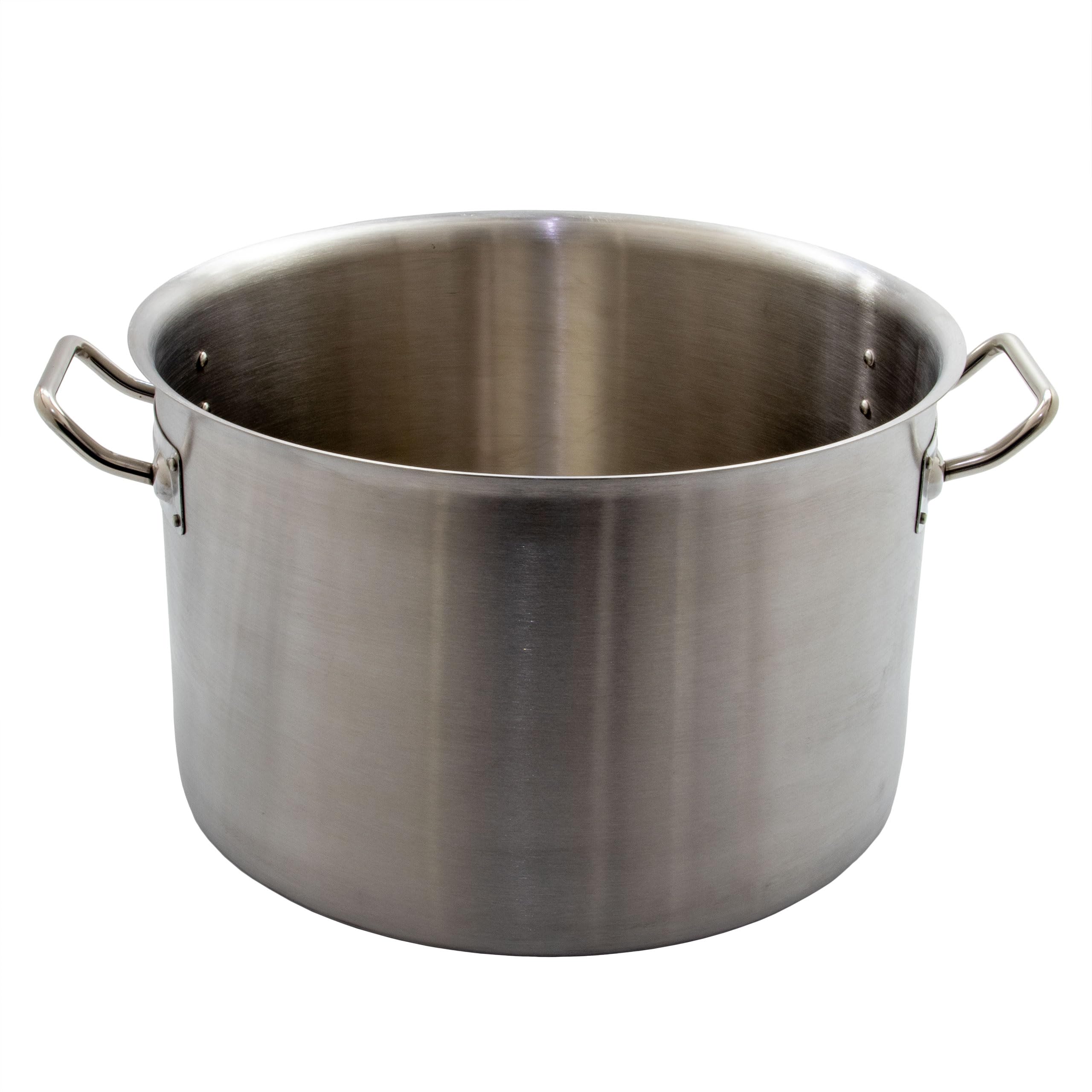 airbrush-city Kochtopf Gastrotopf Topf 24 Liter Edelstahl mit Deckel Großküche Gastronomie