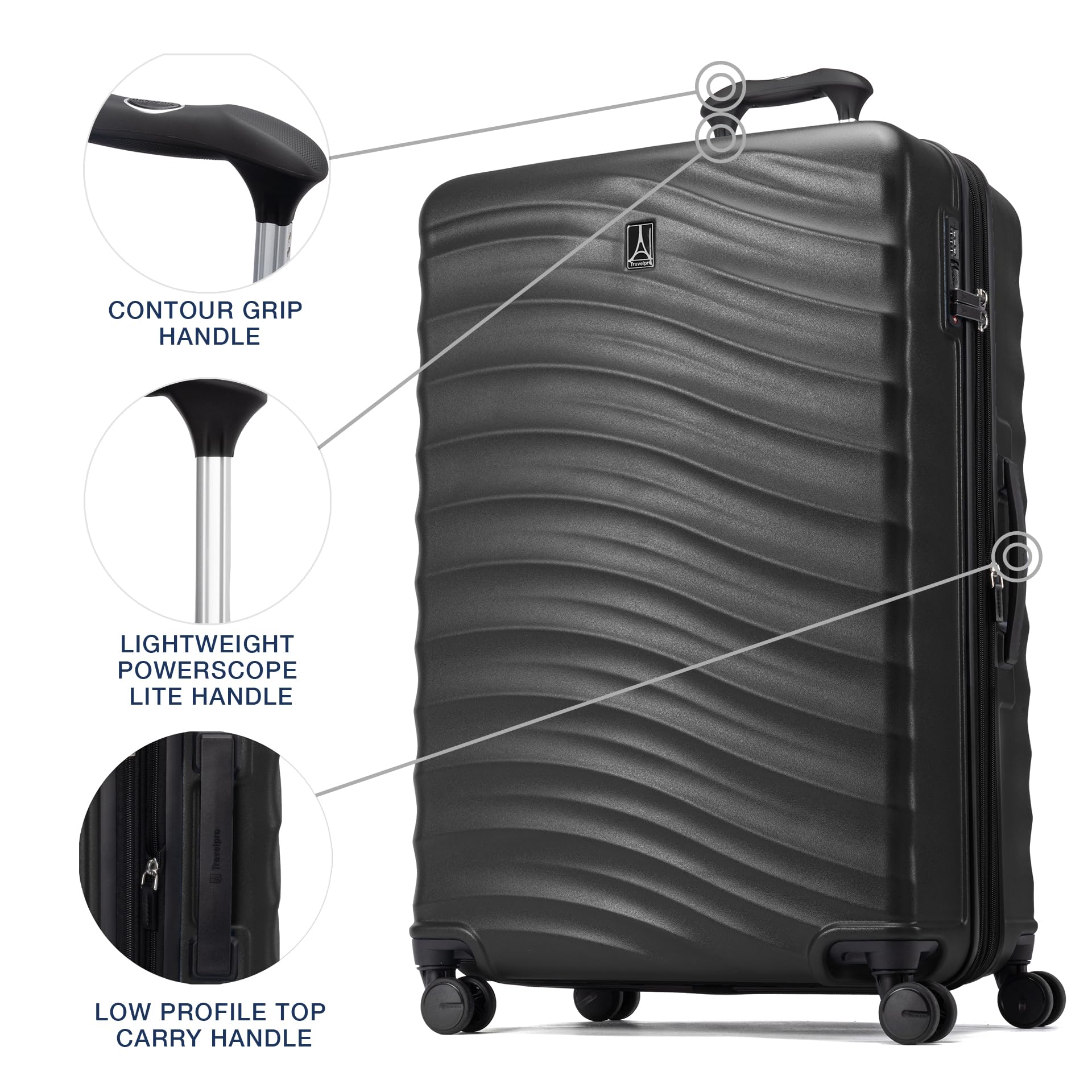 Amazon.com.br: Travelpro: Black Luggage
