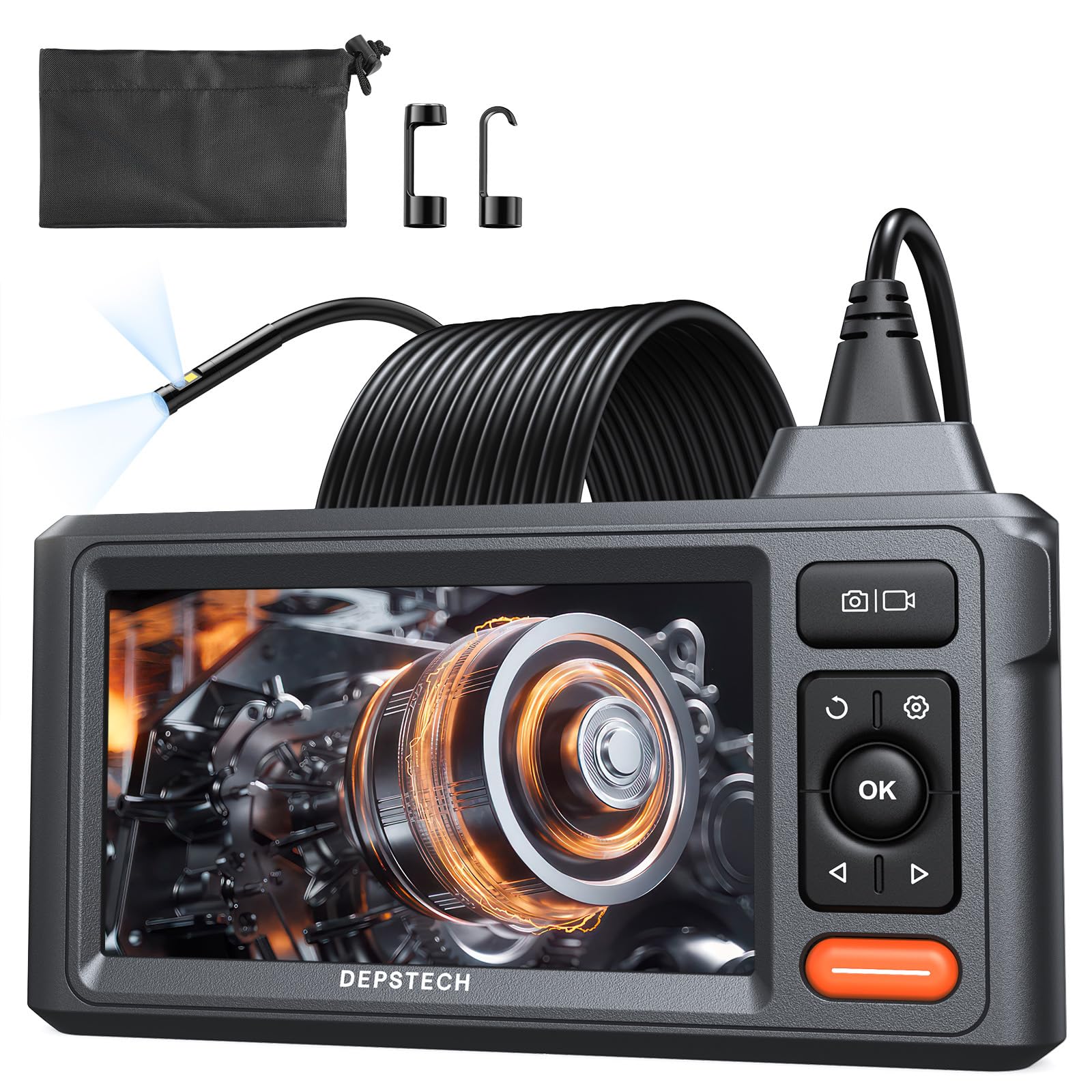 Amazon.co.jp: DEPSTECH ファイバースコープ デュアルレンズ 5