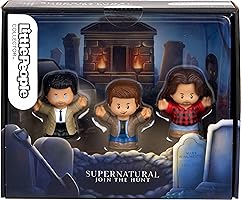 ​Little People Collector Supernatural TV Show Special Edition Set, 3 Figures for Adults & Fans in Display Package
