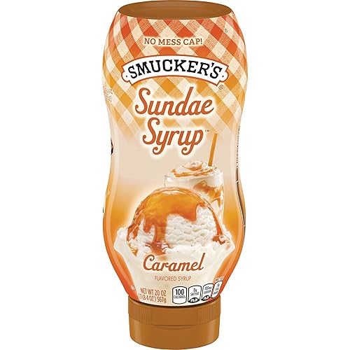 Smucker's Sundae Jarabe con sabor a caramelo, 20 onzas (paquete de 12)