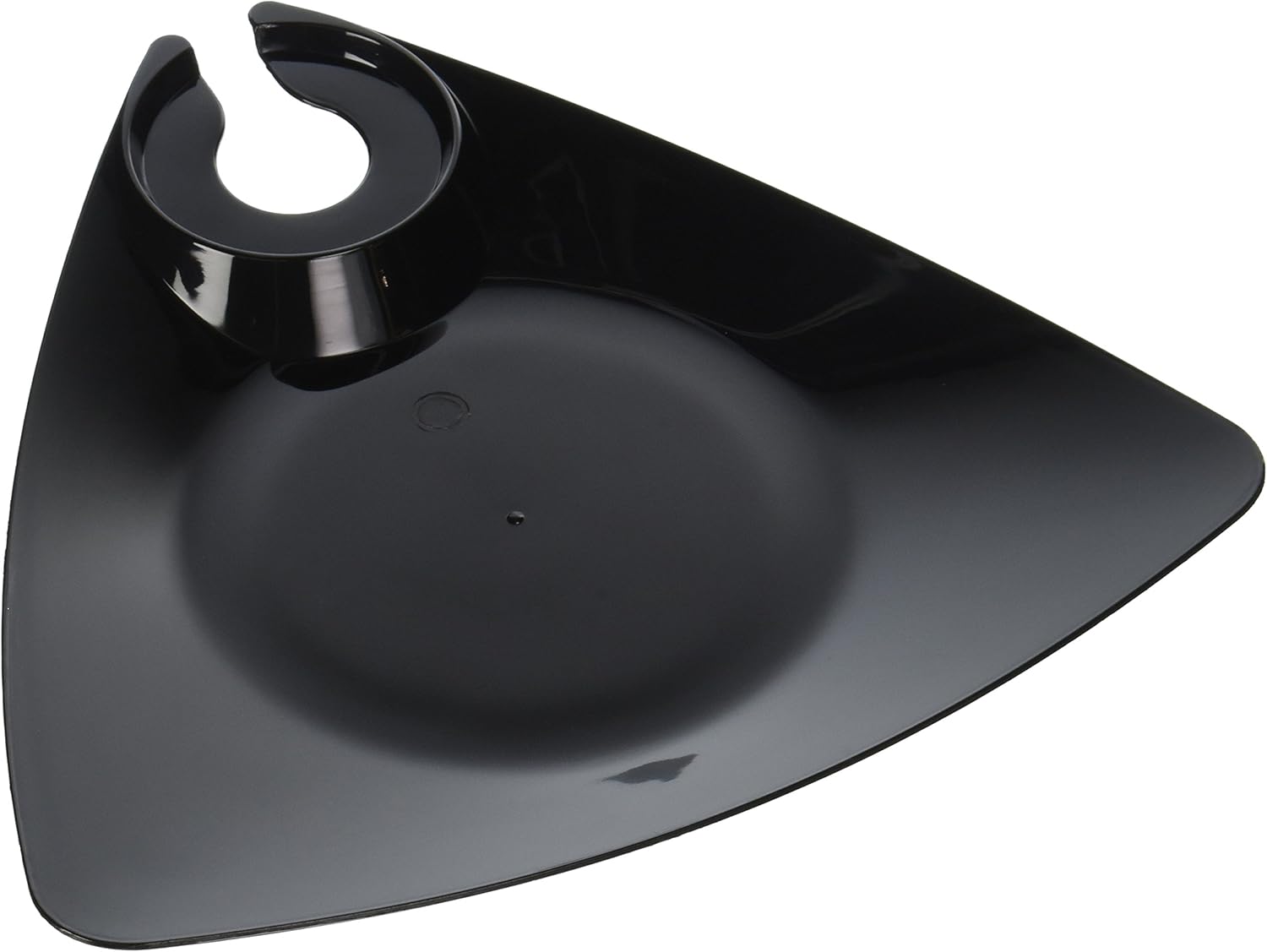 EMI Yoshi Koyal Triangles Cocktail Plates, Black, Set of