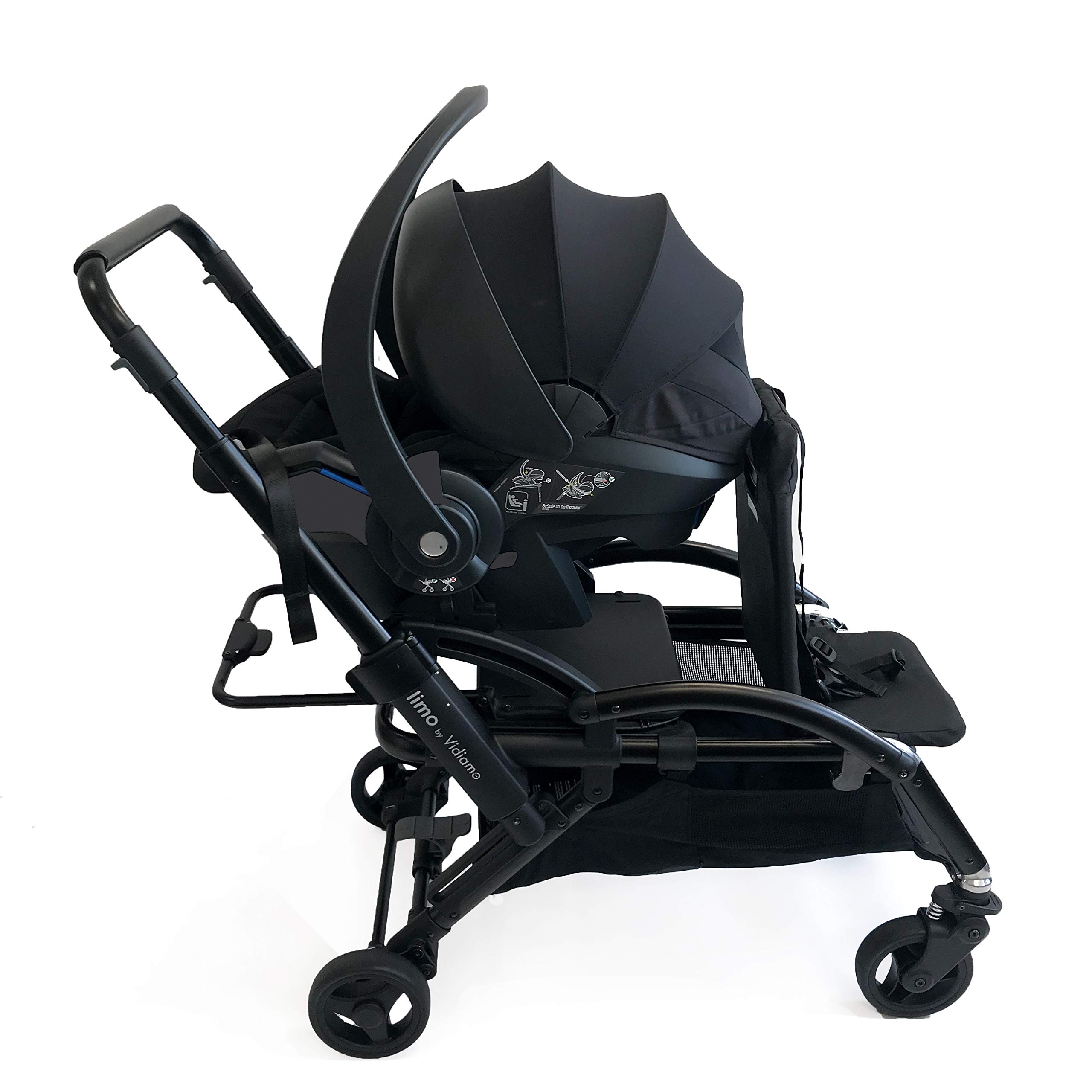 Adaptateurs Siège Auto pour Poussette Limo - Homologués pour Sièges Cybex & Nuna - Compatibles BeSafe, Joie, Stokke, Kiddy, Kinderkraft, Chicco