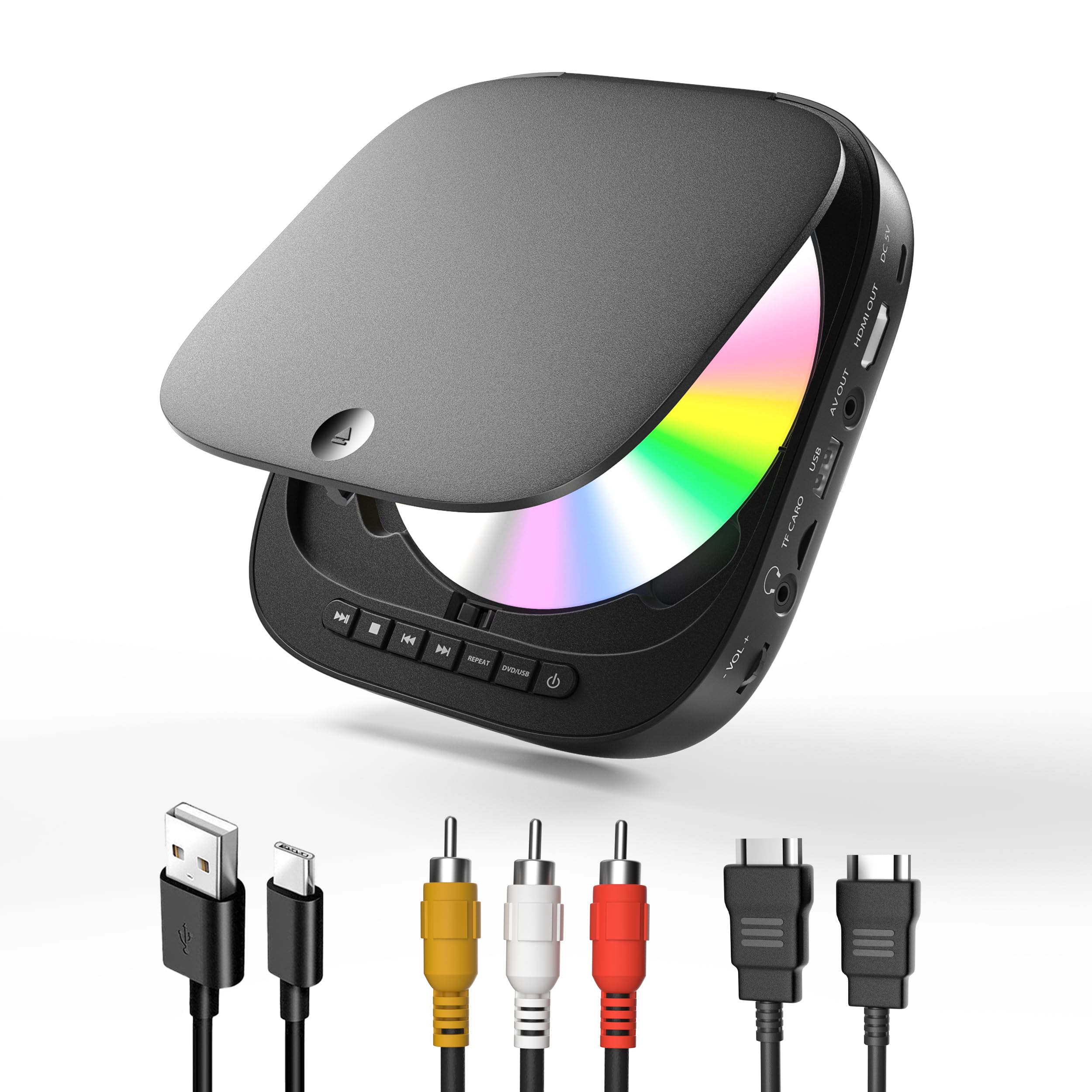 ミニ DVD プレーヤー HDMI 全リージョンフリー 1080P HD 小型