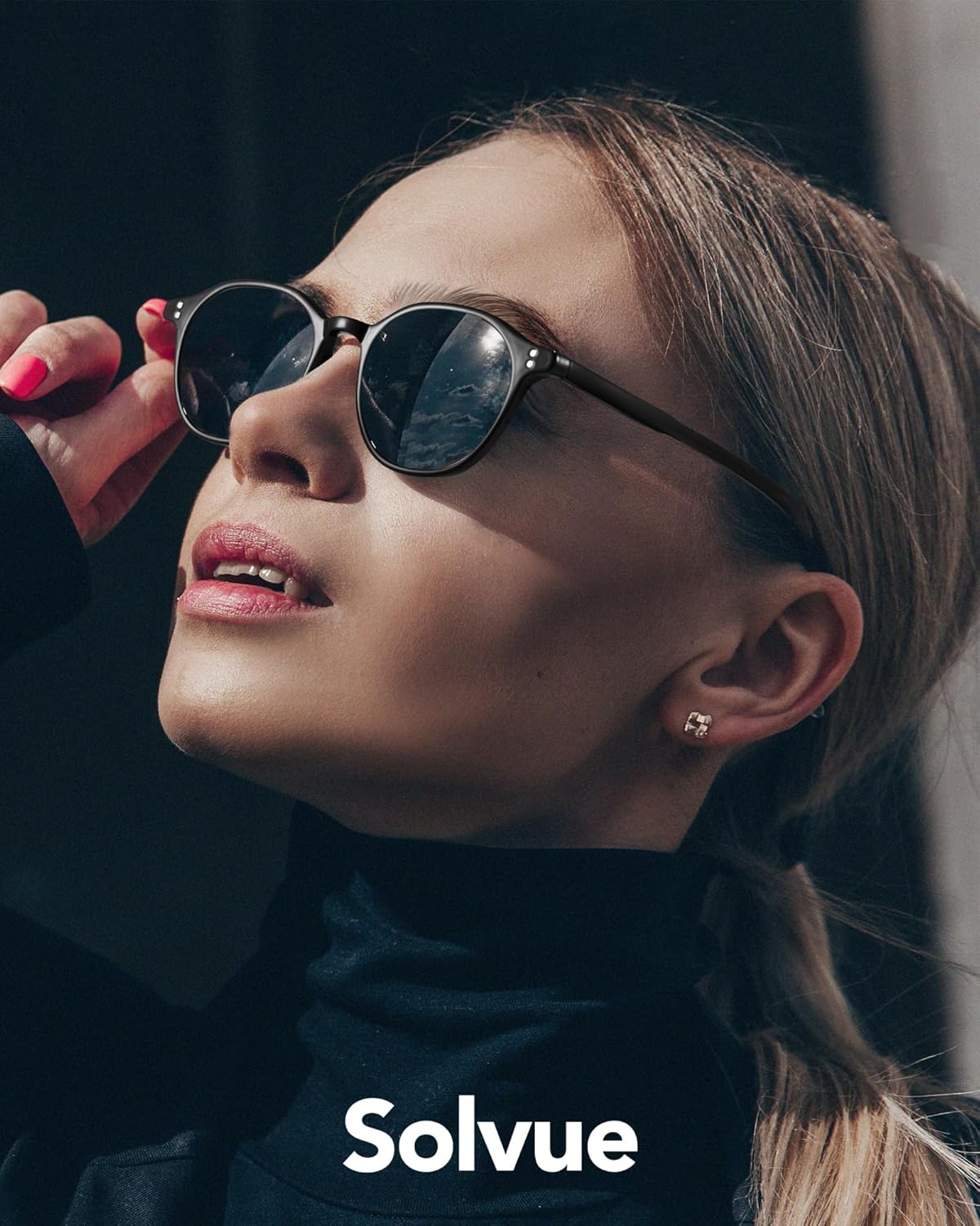 Retro Round Polarized Sunglasses for Men Women Vintage Stylish Frame UV400 Protection Lightweight Frame
