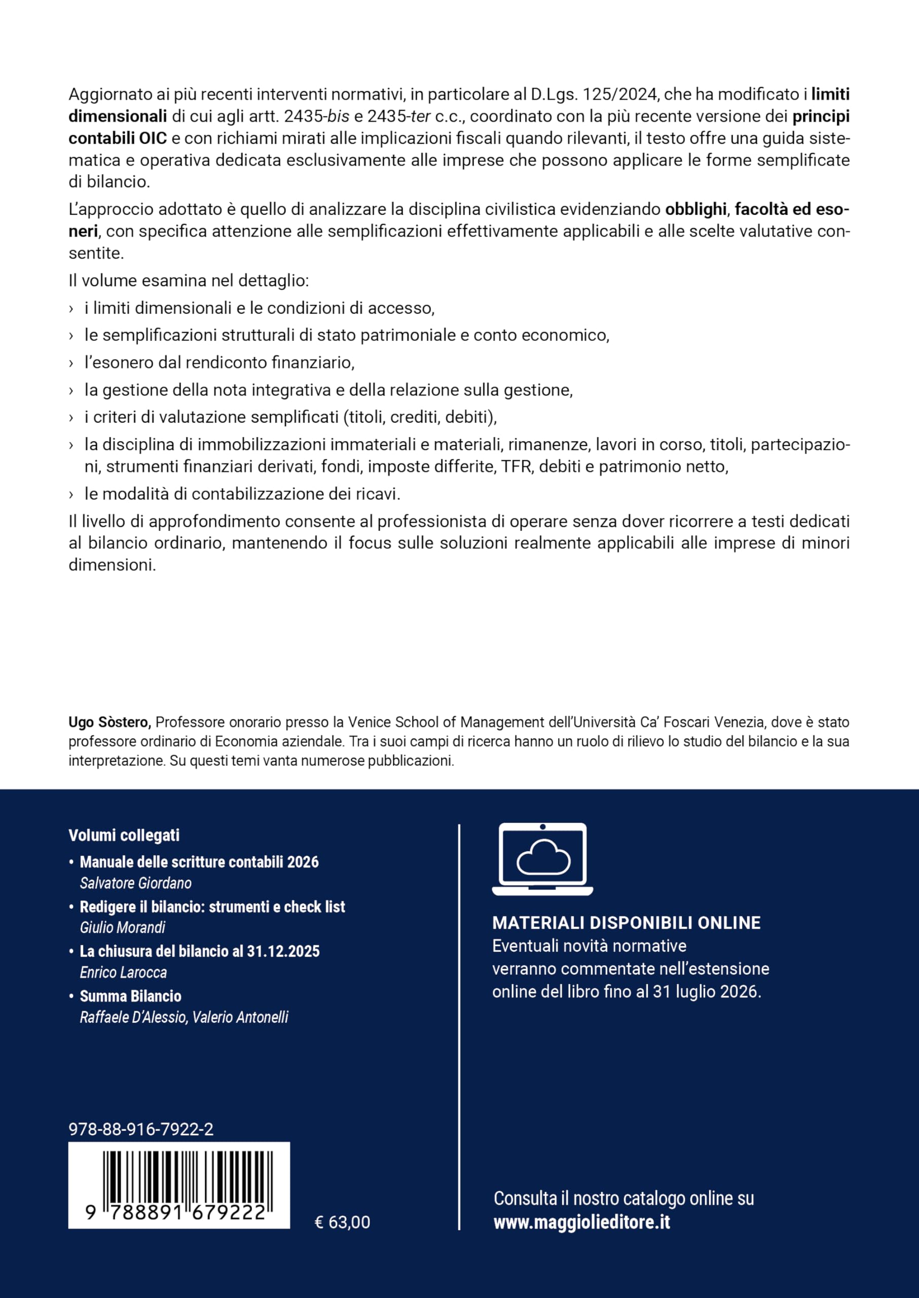 Bilancio in forma abbreviata e Bilancio delle micro-imprese. Manuale operativo con schemi, criteri di valutazione e semplificazioni applicabili. Con aggiornamenti online