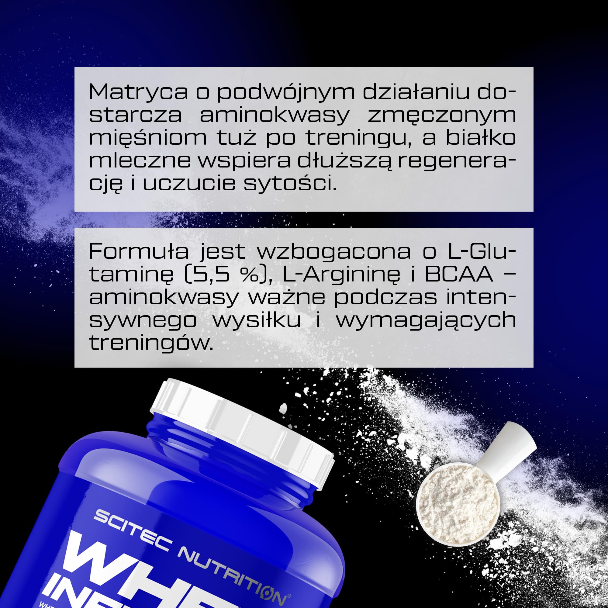 Scitec Nutrition Whey Infusion - Białko Serwatkowe i Mleczne z BCAA, L-Glutaminą, L-Argininą - Mało Cukru, Bezglutenowe, Bogate w Błonnik, 2000 g, Masło Orzechowe