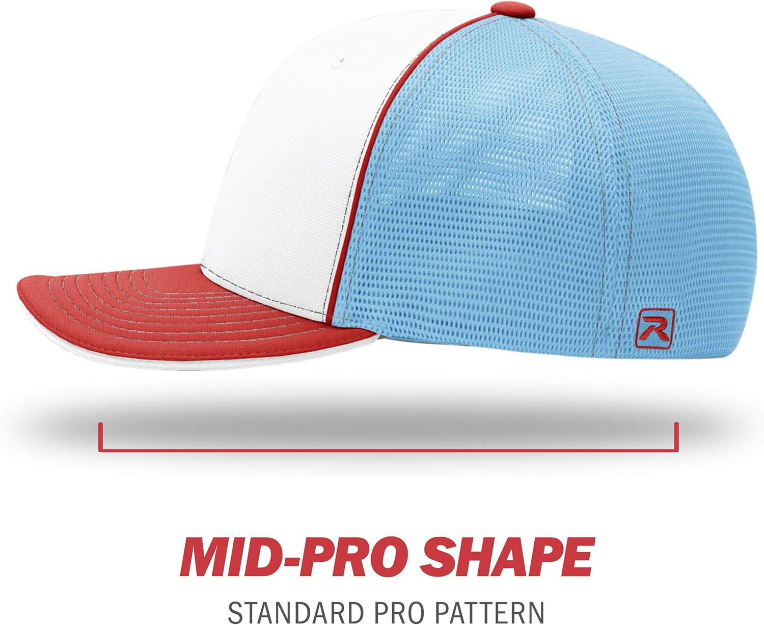 Richardson Unisex 172 Trucker Pulse Sportmesh R-Flex Baseball Cap