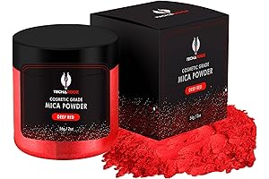 TECHAROOZ Red Epoxy Pigment - 2oz Dye Powder for Resin, Slime, Lip...