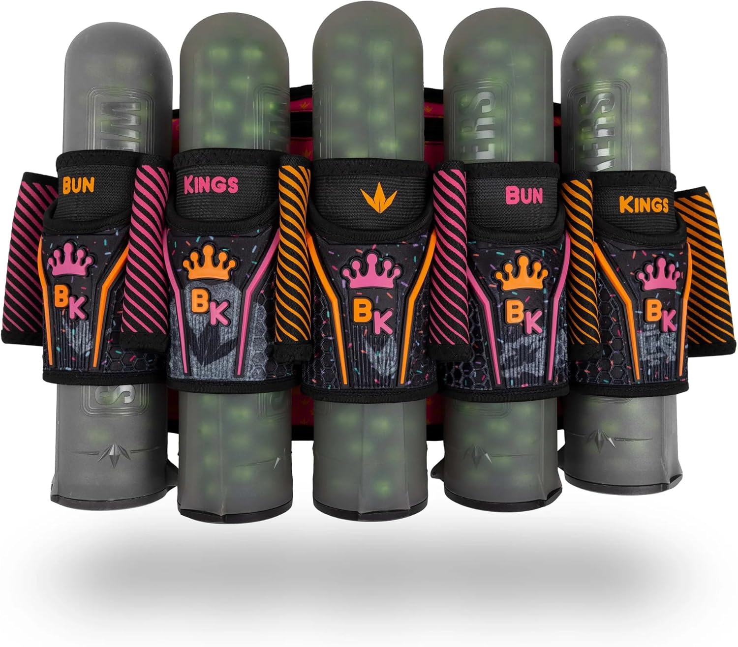 Bunkerkings Fly2 Bunkings Paintball Pod Pack – Strapless Pack with 8 ESC Pods (5+8, Pink Box)