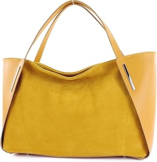 Borsa in pelle Borsa a tracolla Tragetasche Echtleder Wildleder T126