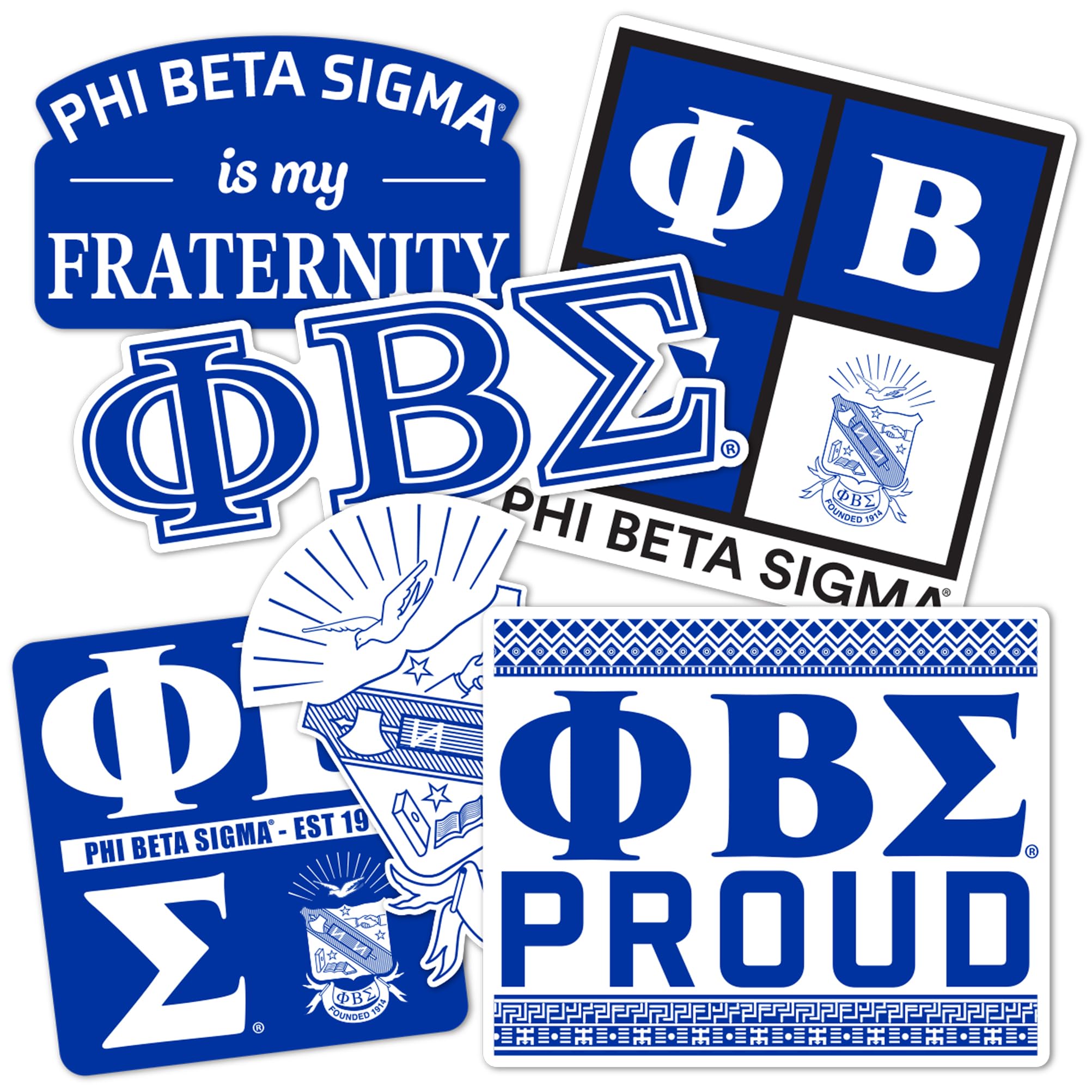 Autocollants Phi Beta Sigma PBS de qualité supérieure pour gourde et voiture